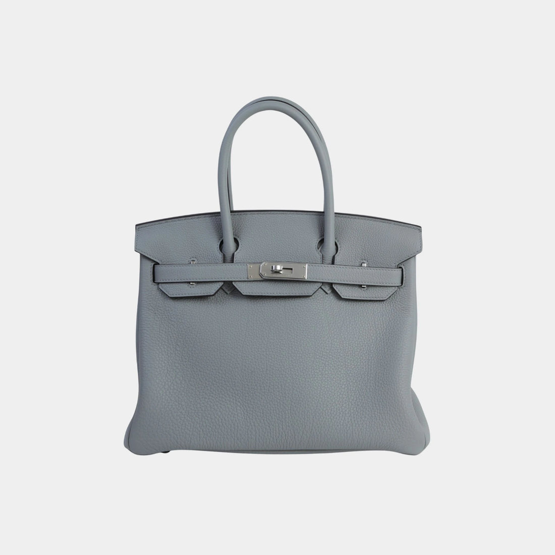 Hermes Birkin 30 Togo Gris Mouette PHW, Front