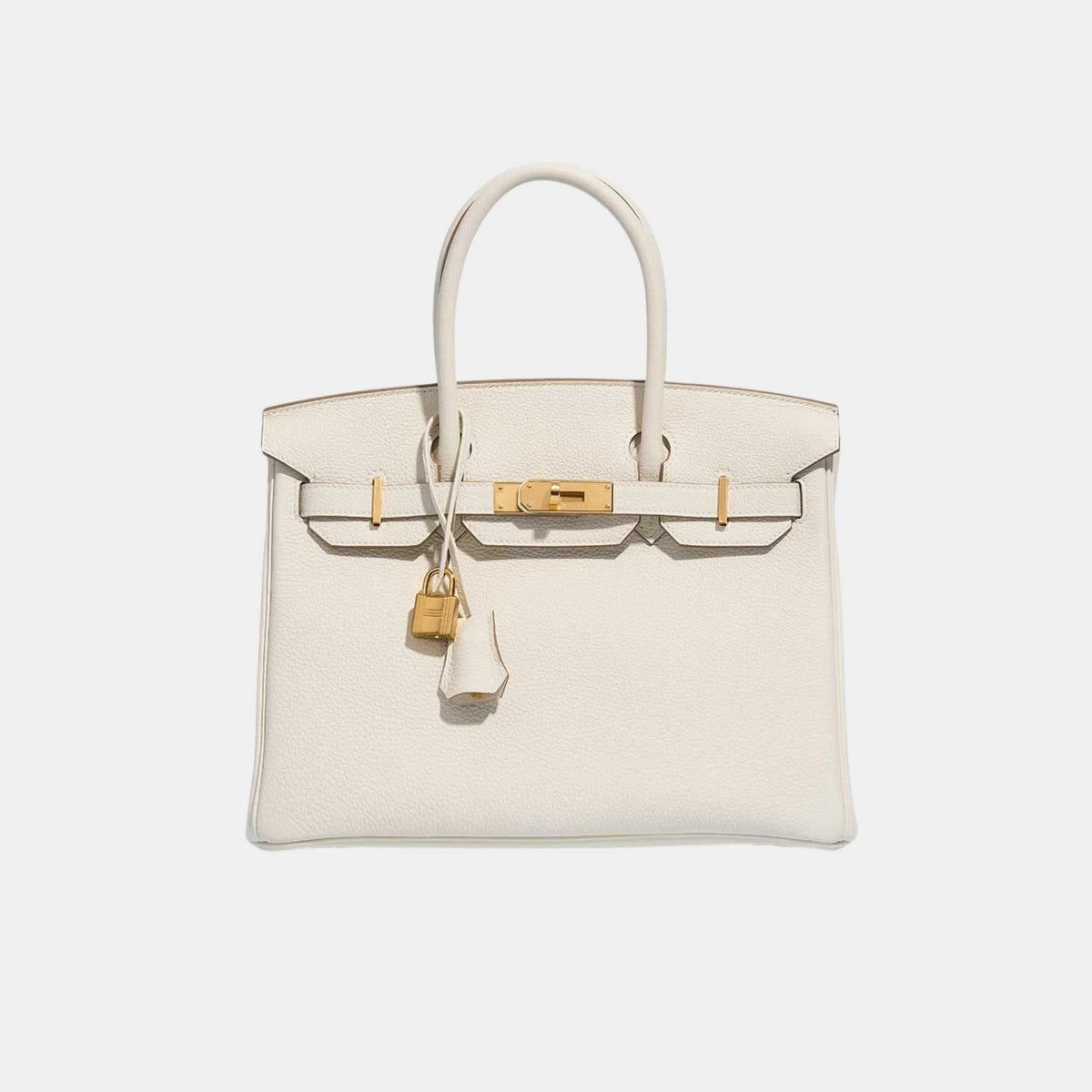 حقيبة Birkin 30 من جلد Togo باللون Mushroom مع إكسسوارات ذهبية