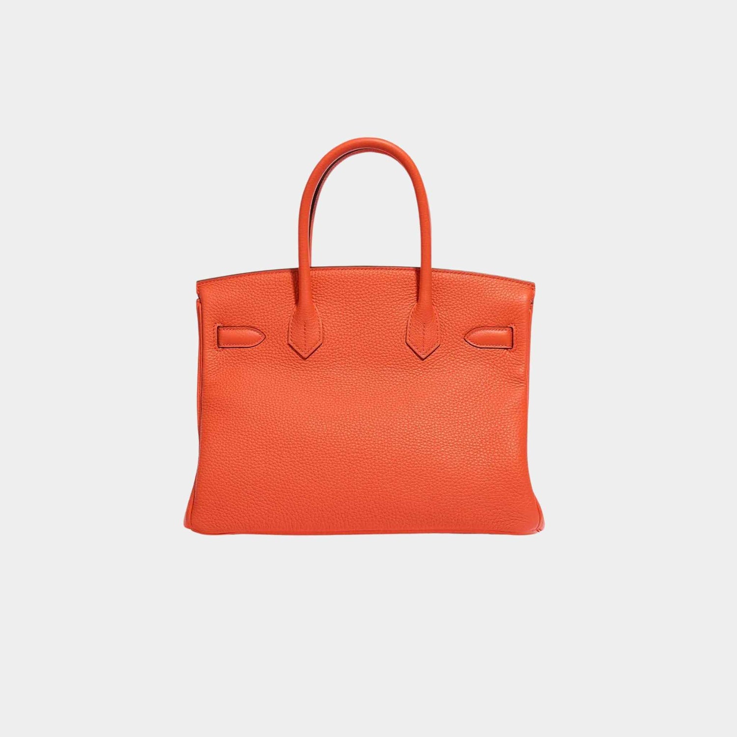 Hermes Birkin 30 Togo Orange Poppy PHW, Back