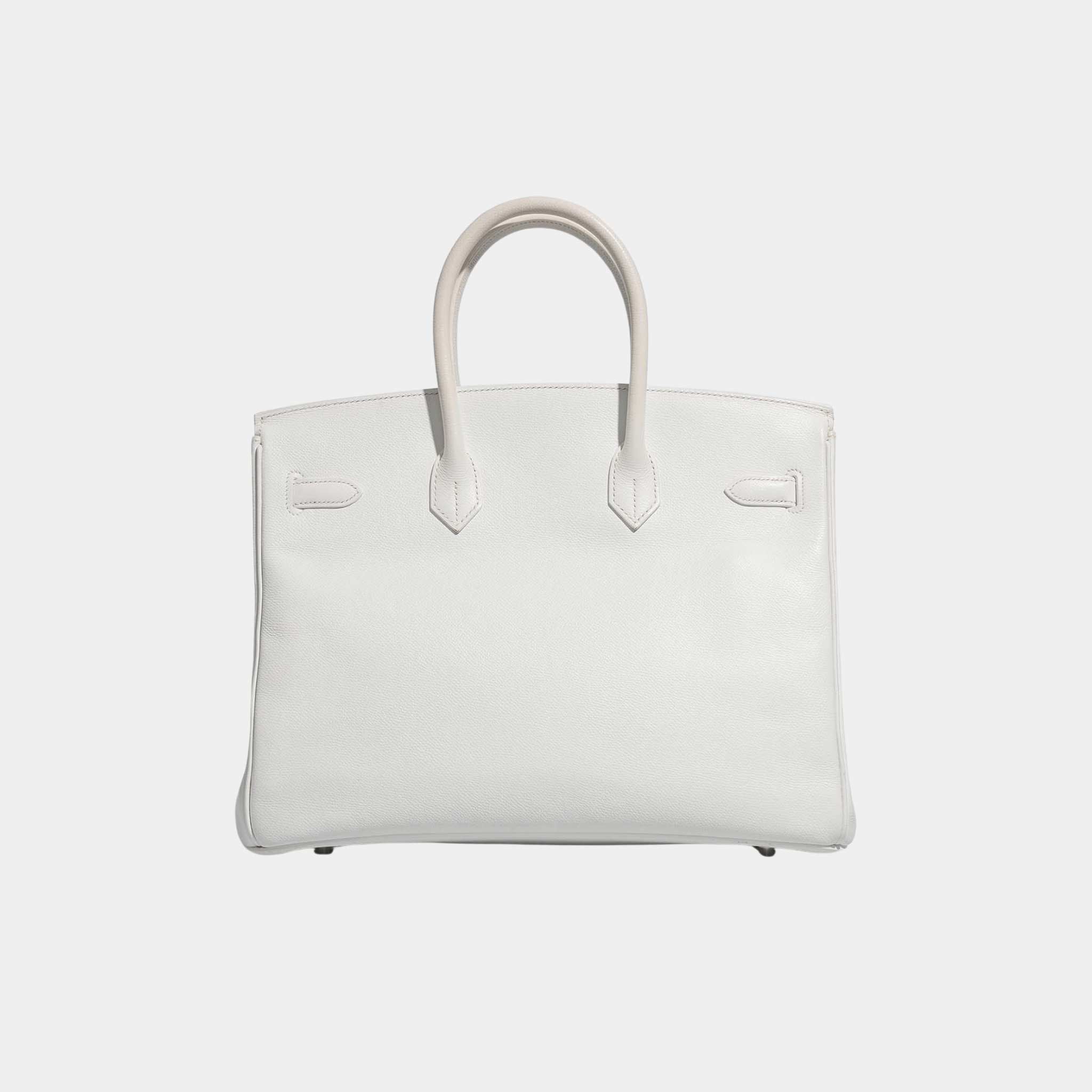 Hermes Birkin 35 Epsom White PHW, Back