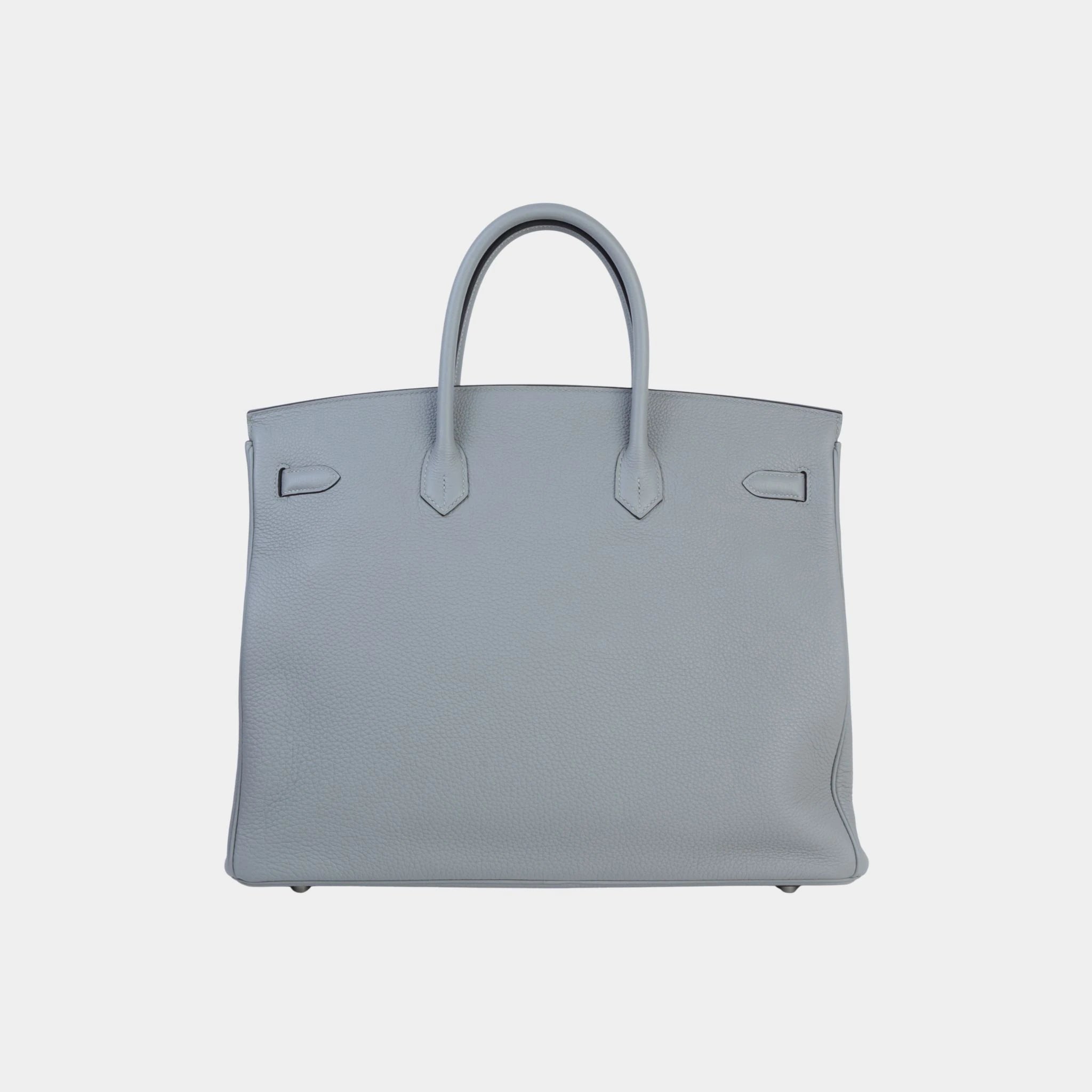 Hermes Birkin 40 Togo Gris Mouette PHW, Back