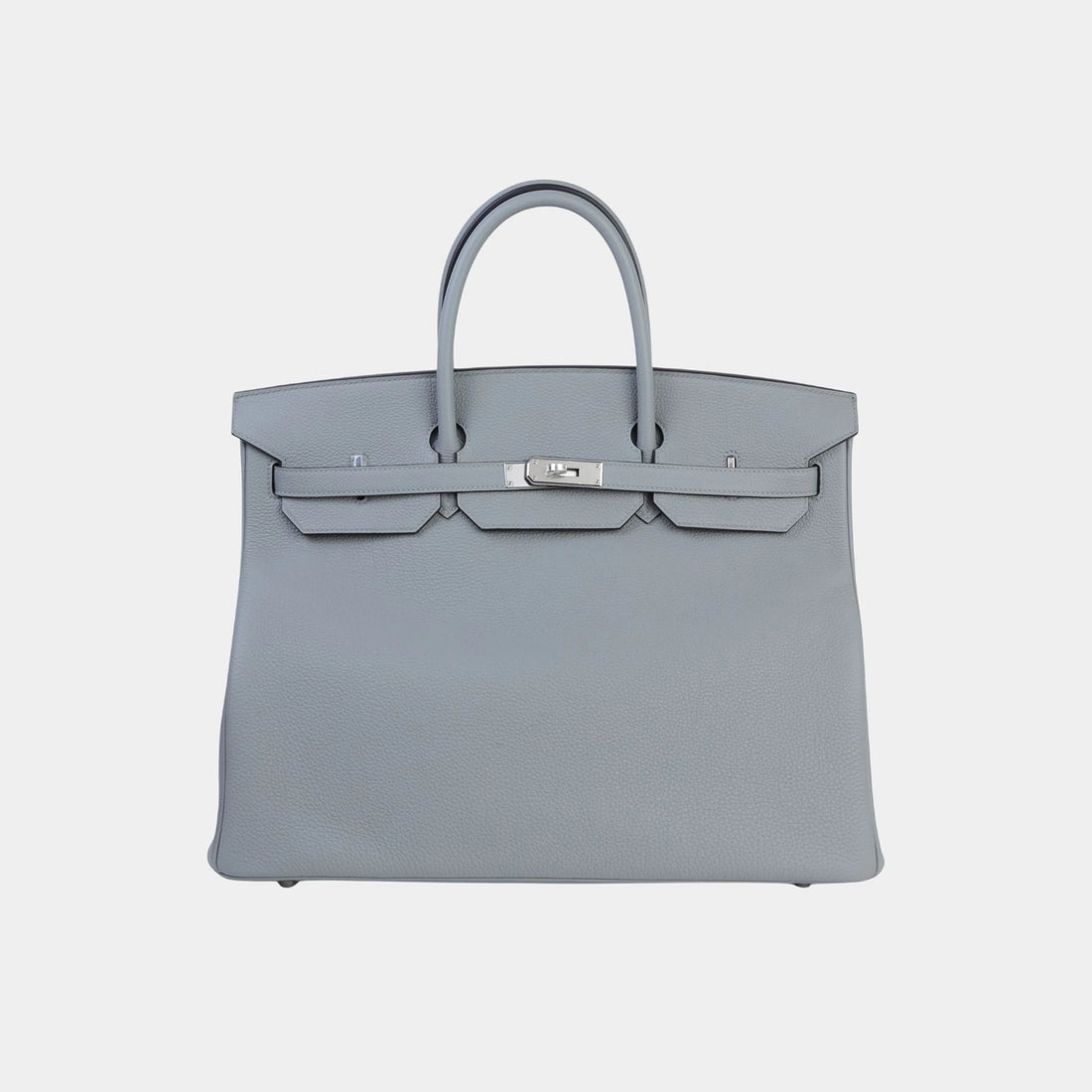 Hermes Birkin 40 Togo Gris Mouette PHW, Front
