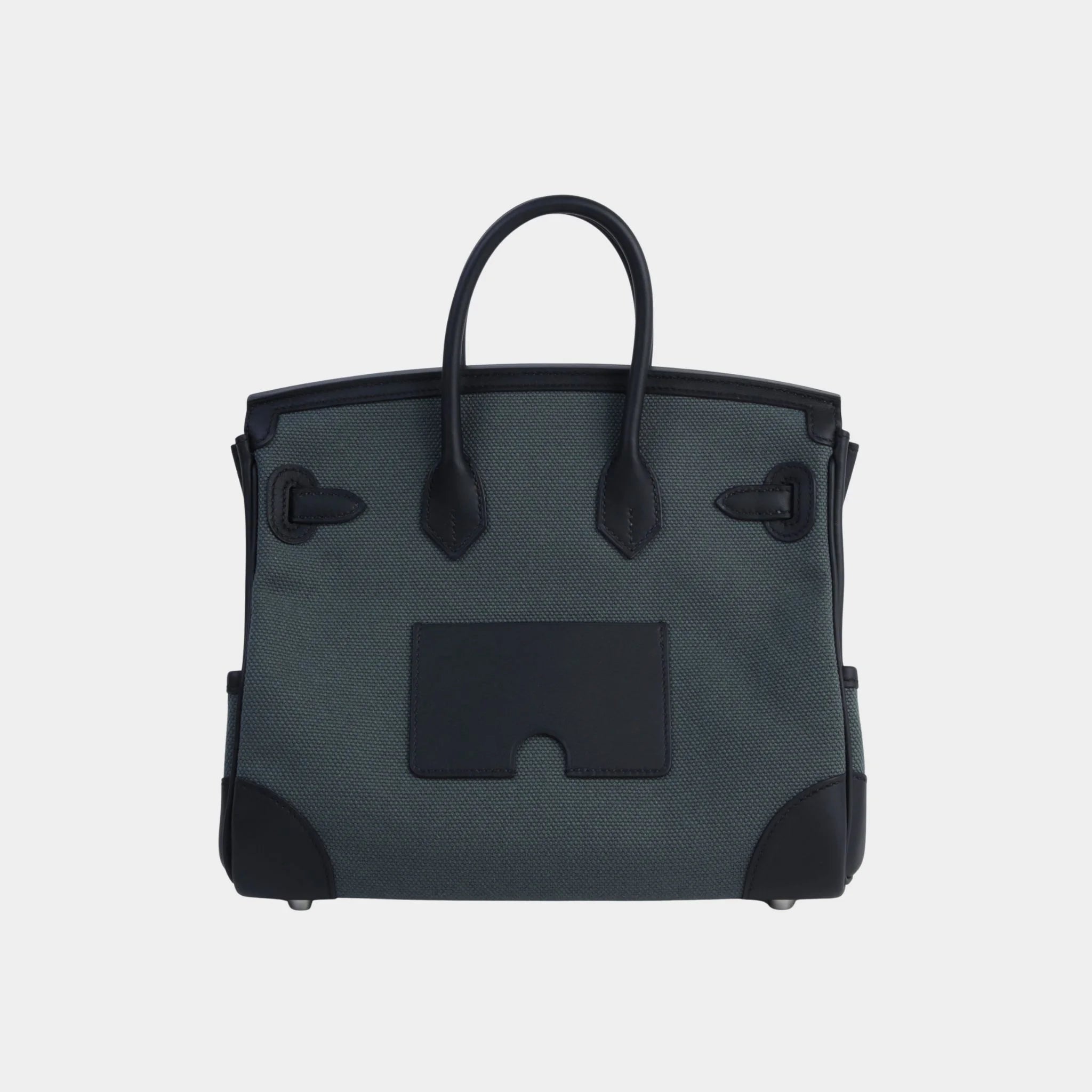 Hermes Birkin Cargo 25 Canvas-Swift Vert Mangrove PHW, Back