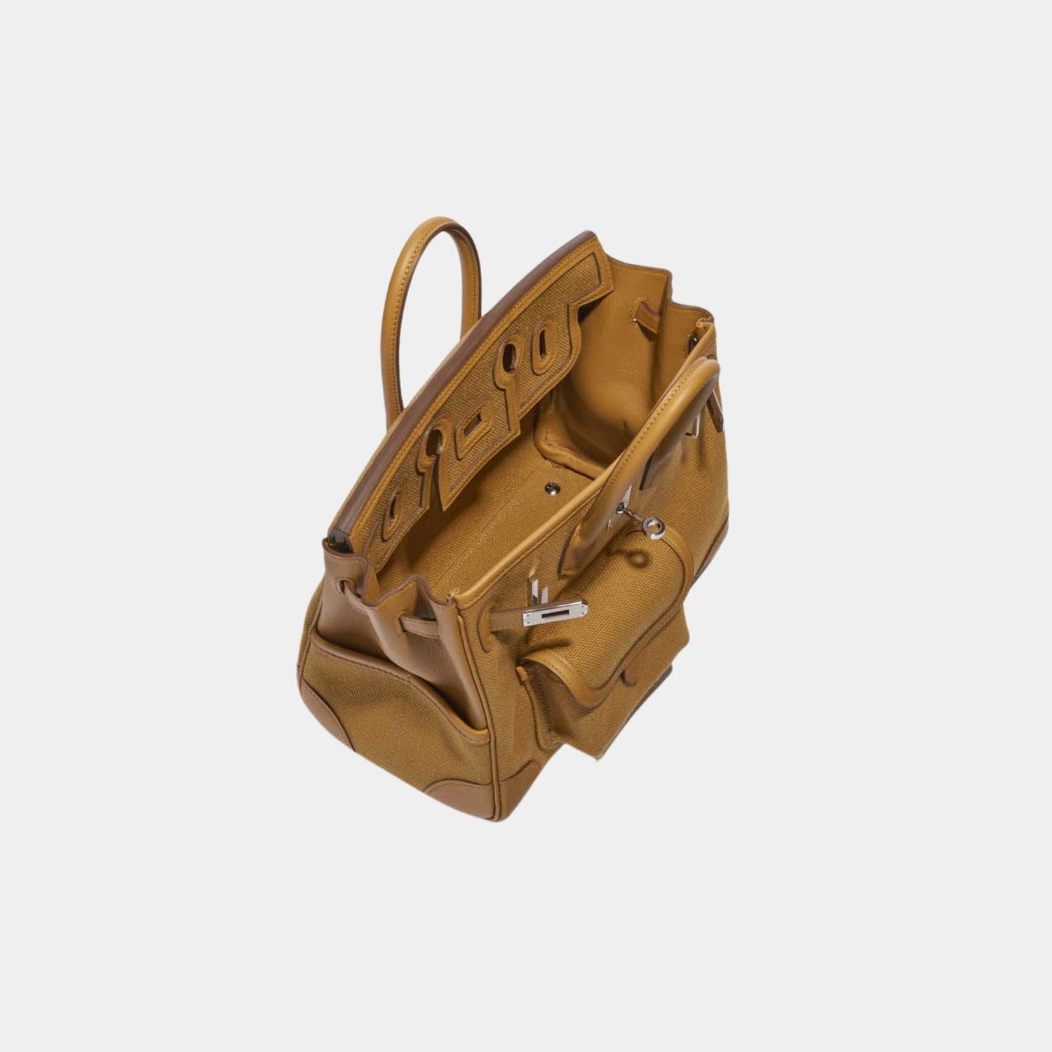 Hermes Birkin Cargo 25 Toile Goeland Veau Swift Desert Sesame, Top