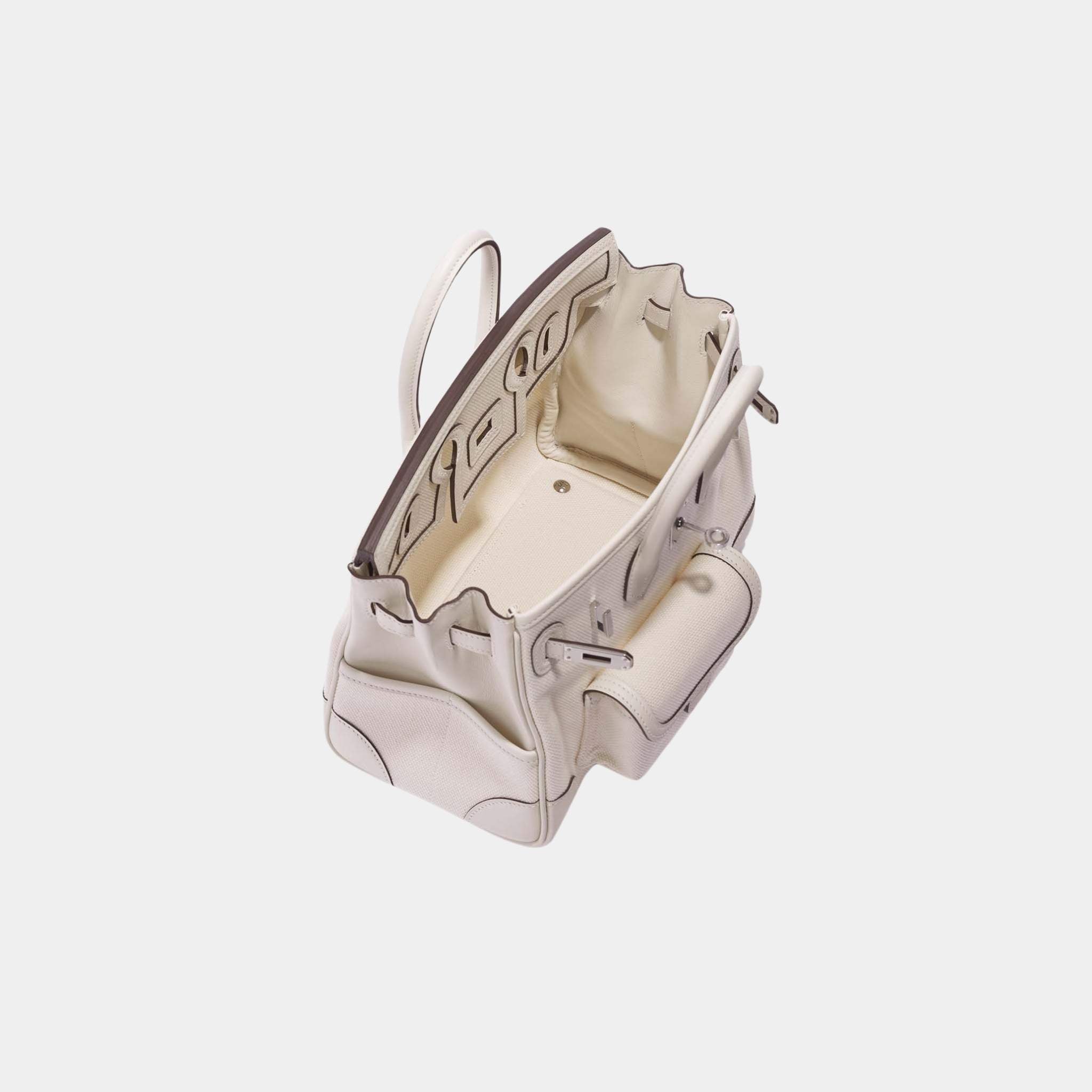 Hermes Birkin Cargo 25 Toile Swift Nata, Top