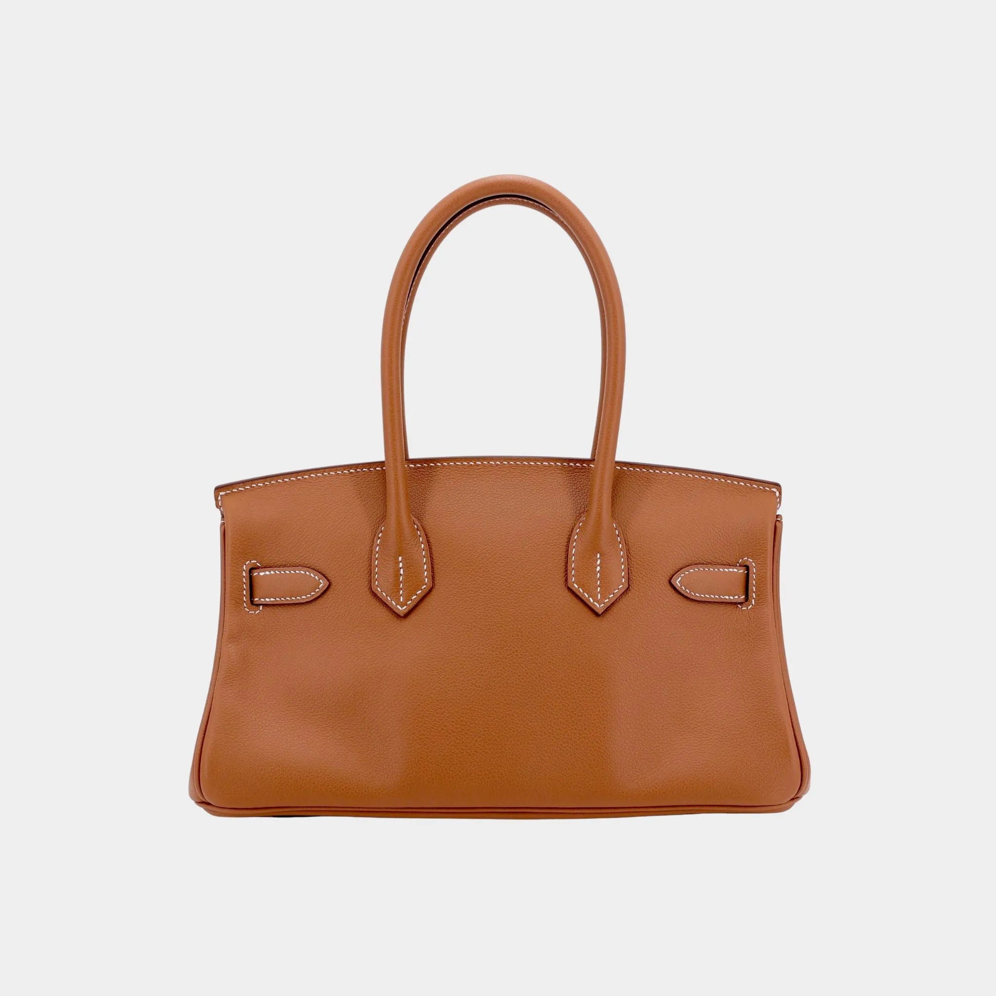 Hermes Birkin Shoulder Light 29 Evercolor Gold PHW, Back