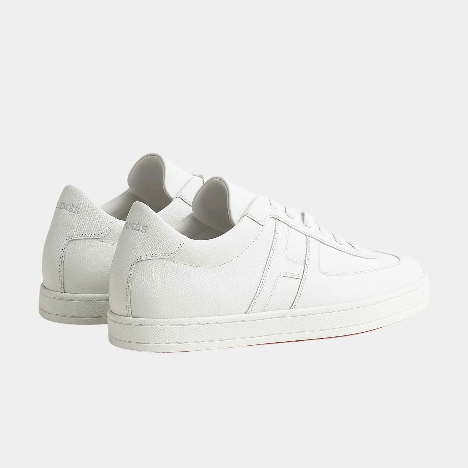 Hermes Boomerang Sneaker Epsom Calfskin, Blanc, Back