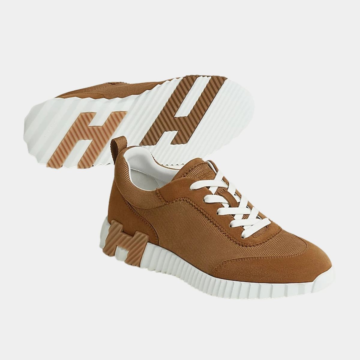 Bouncing Sneakers Corduroy And Suede Goatskin