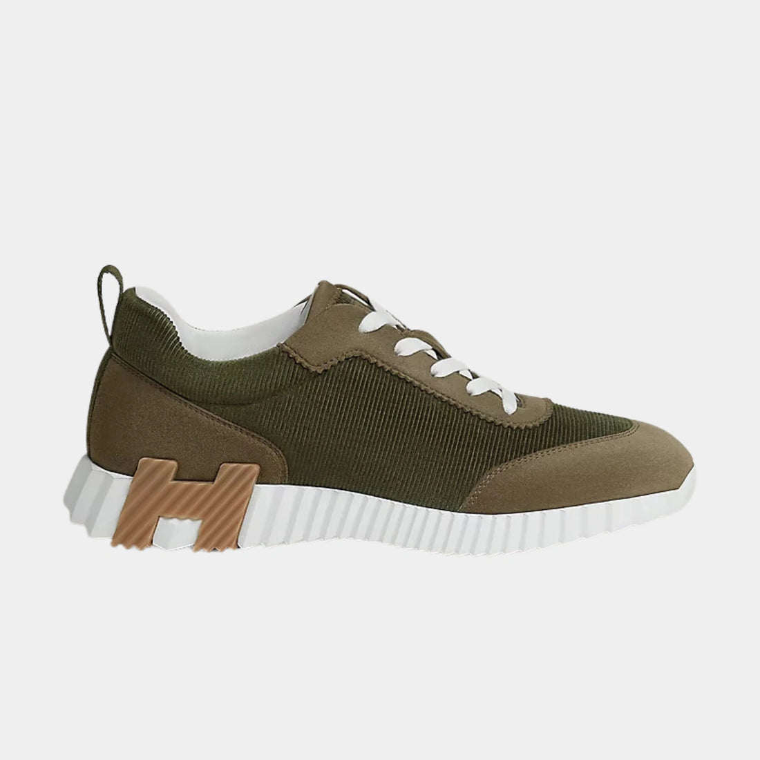 Bouncing Sneakers Corduroy And Suede Goatskin