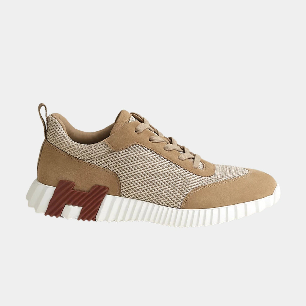 Bouncing Sneakers Graphic Mesh Suede