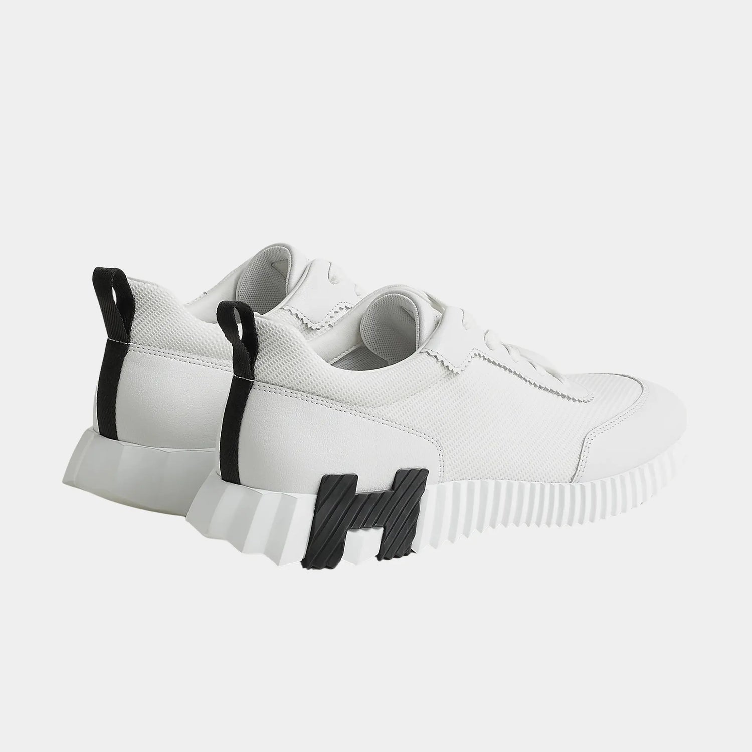 Bouncing Sneakers in Technical Mesh and Sporty Goatskin