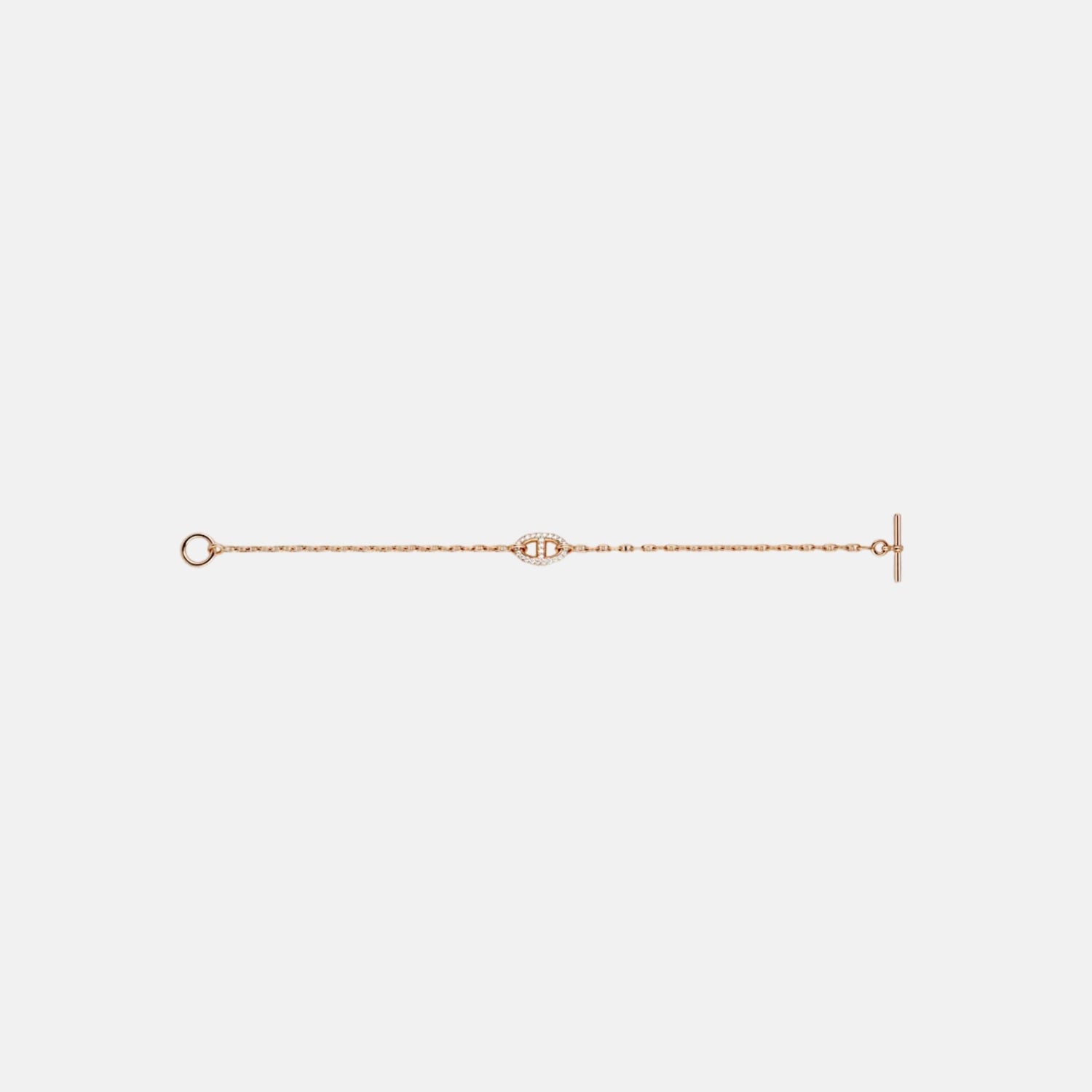 Hermes Bracelet Farandole Rose Gold Diamonds, Unlinked