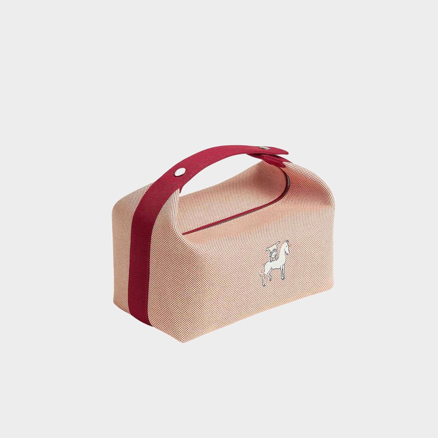 Hermes Bride-a-Brac Cabriole Case Large Model In H Canvas, Side