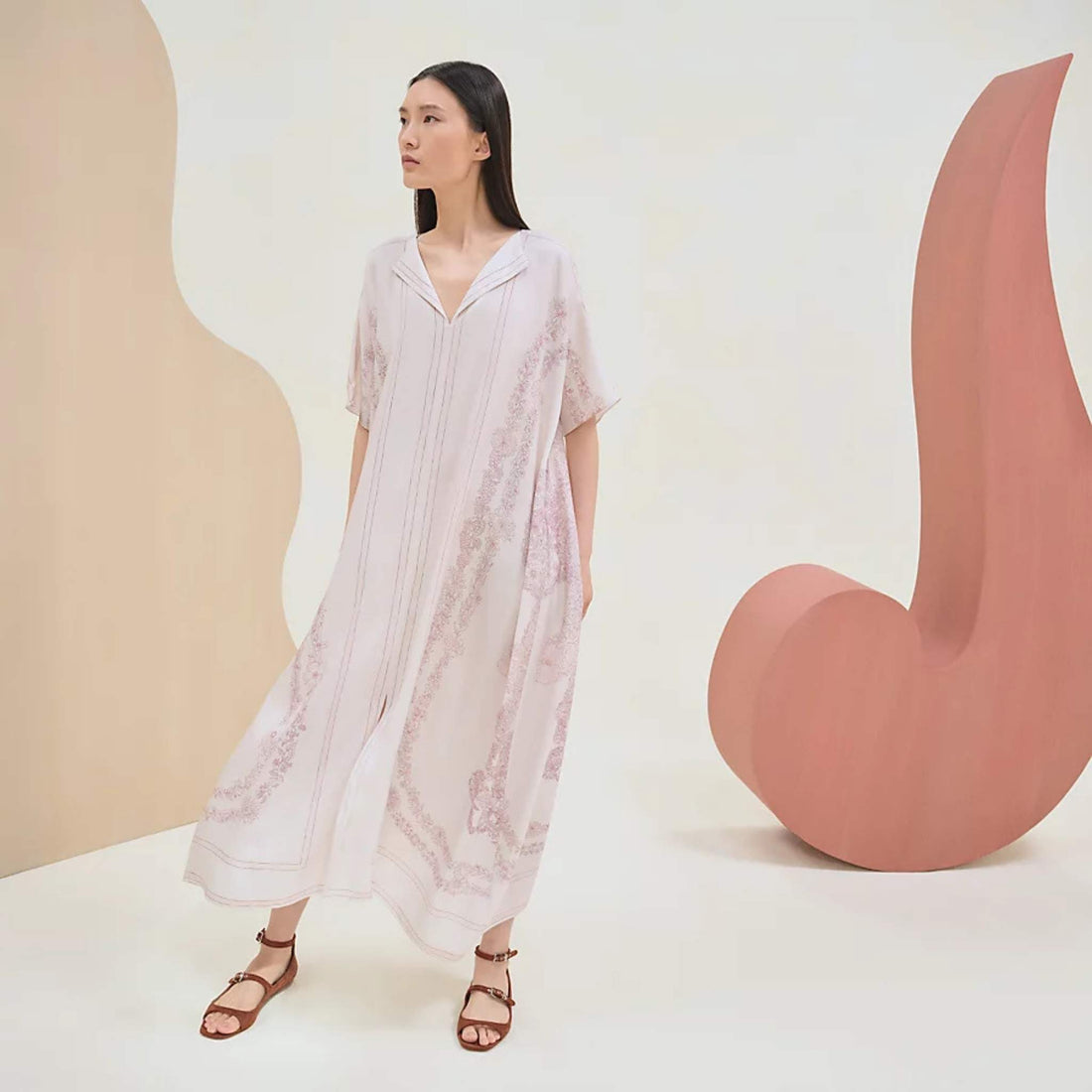 Hermes Brides De Gala Et En Fleurs Caftan, Front