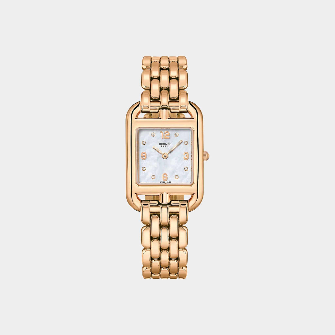 Hermes Cape Cod 31 mm Rose Gold Watch With Rose Gold Bracelet