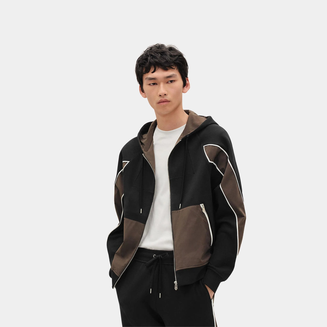 Hermes Capsule Sport Hoodie, Noir, Front