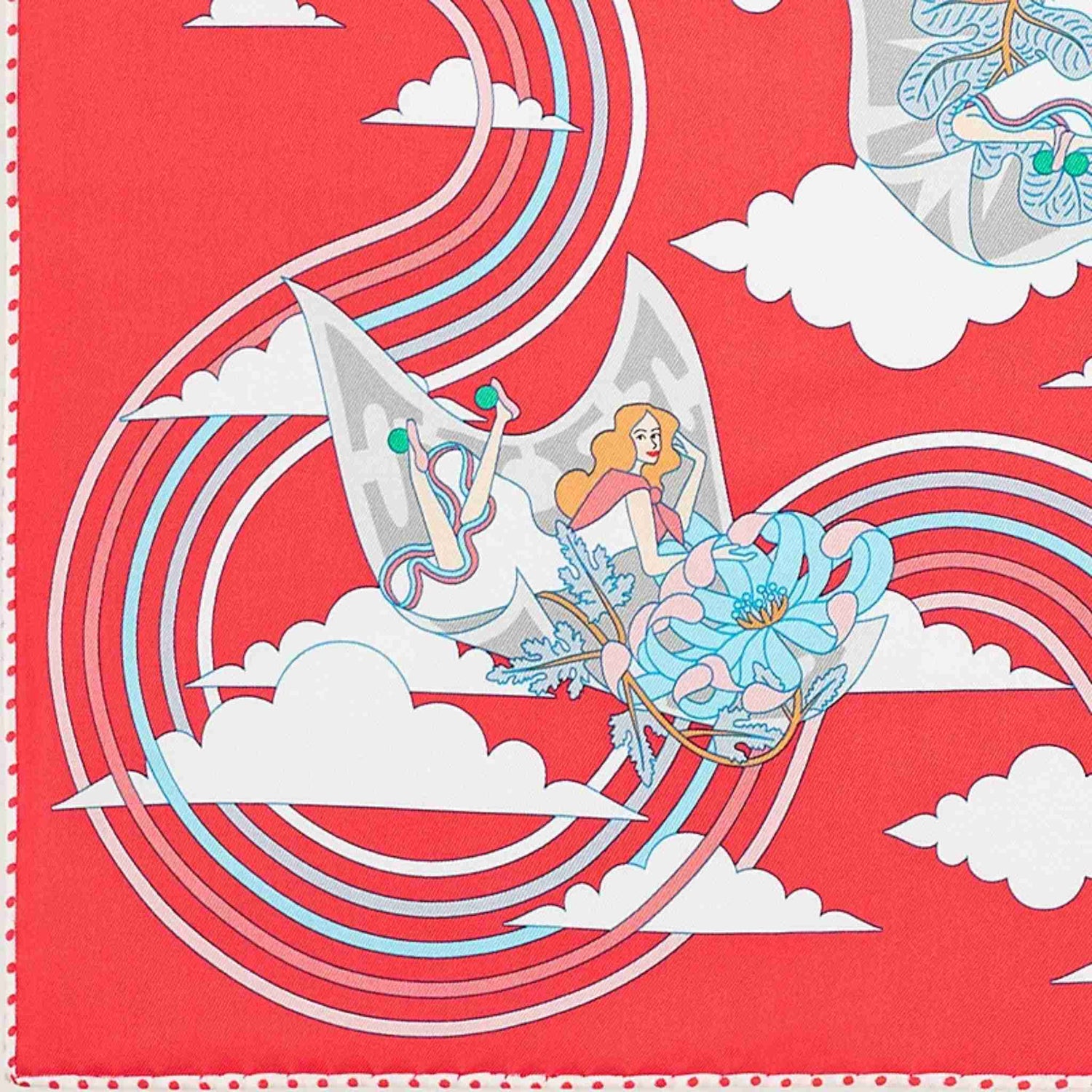Hermes Carres Volants Scarf 70, Close