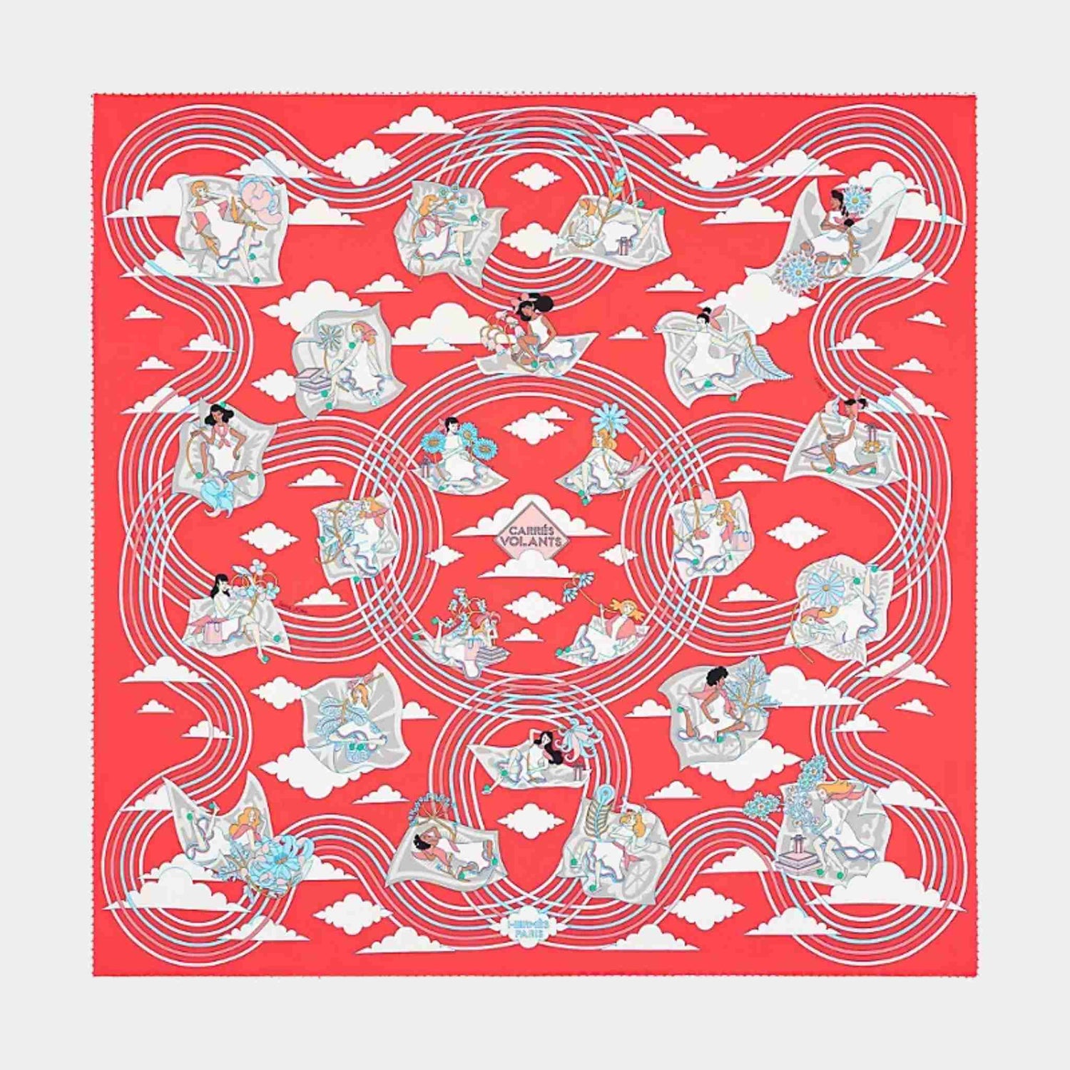 Hermes Carres Volants Scarf 70, Front