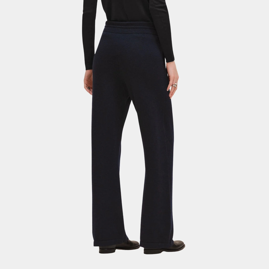 Hermes Cashmere Pants, Bleu Noir, Back