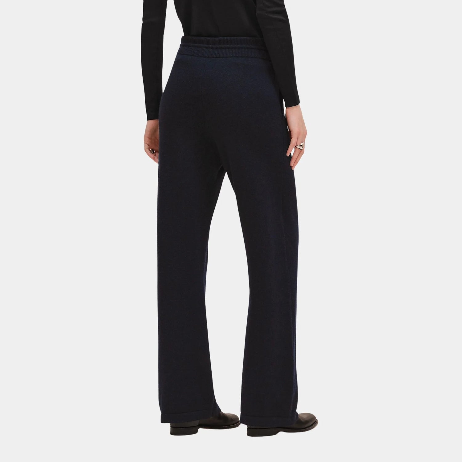 Hermes Cashmere Pants, Bleu Noir, Back