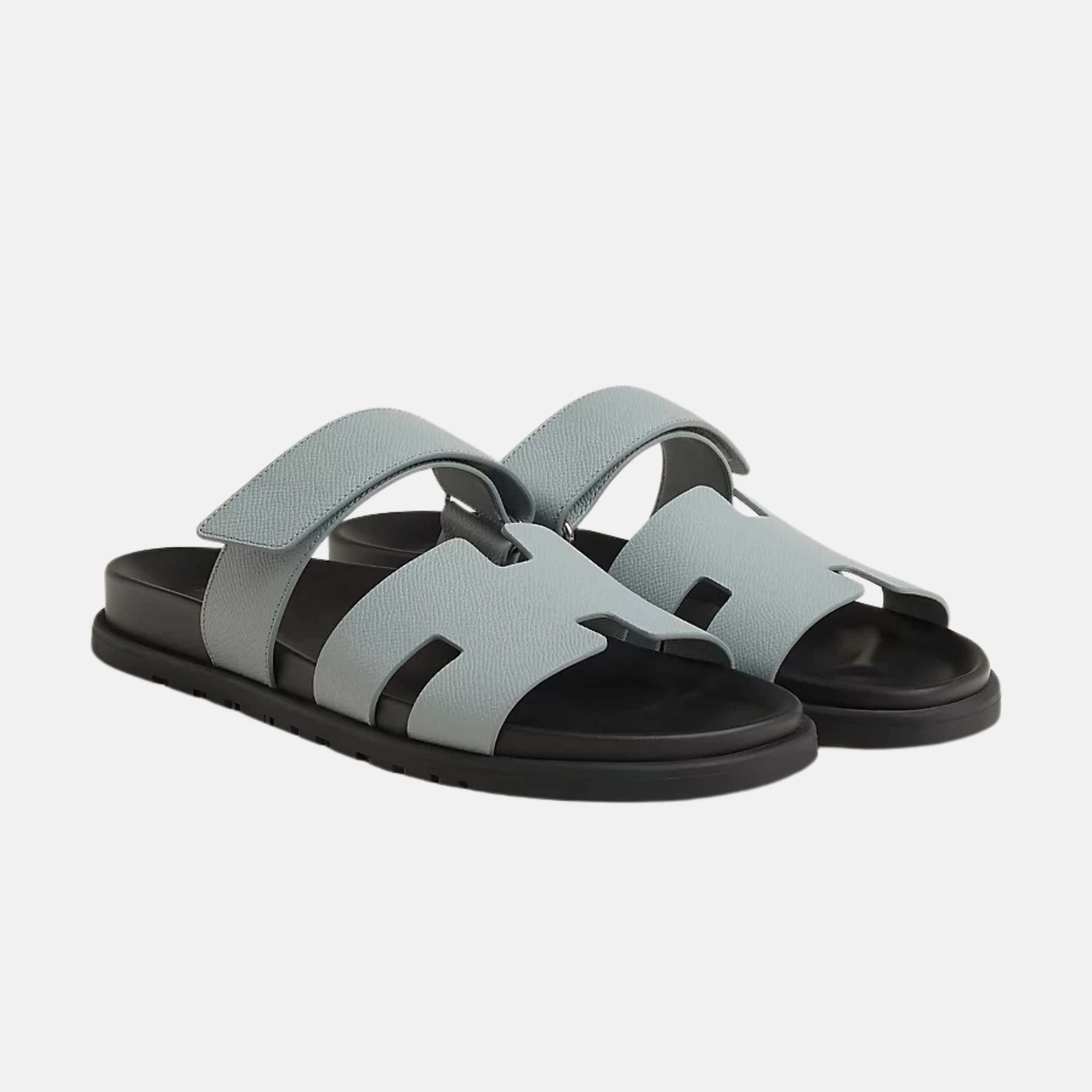 Hermes Chypre Sandal Epsom ,Gris Nuage, Front