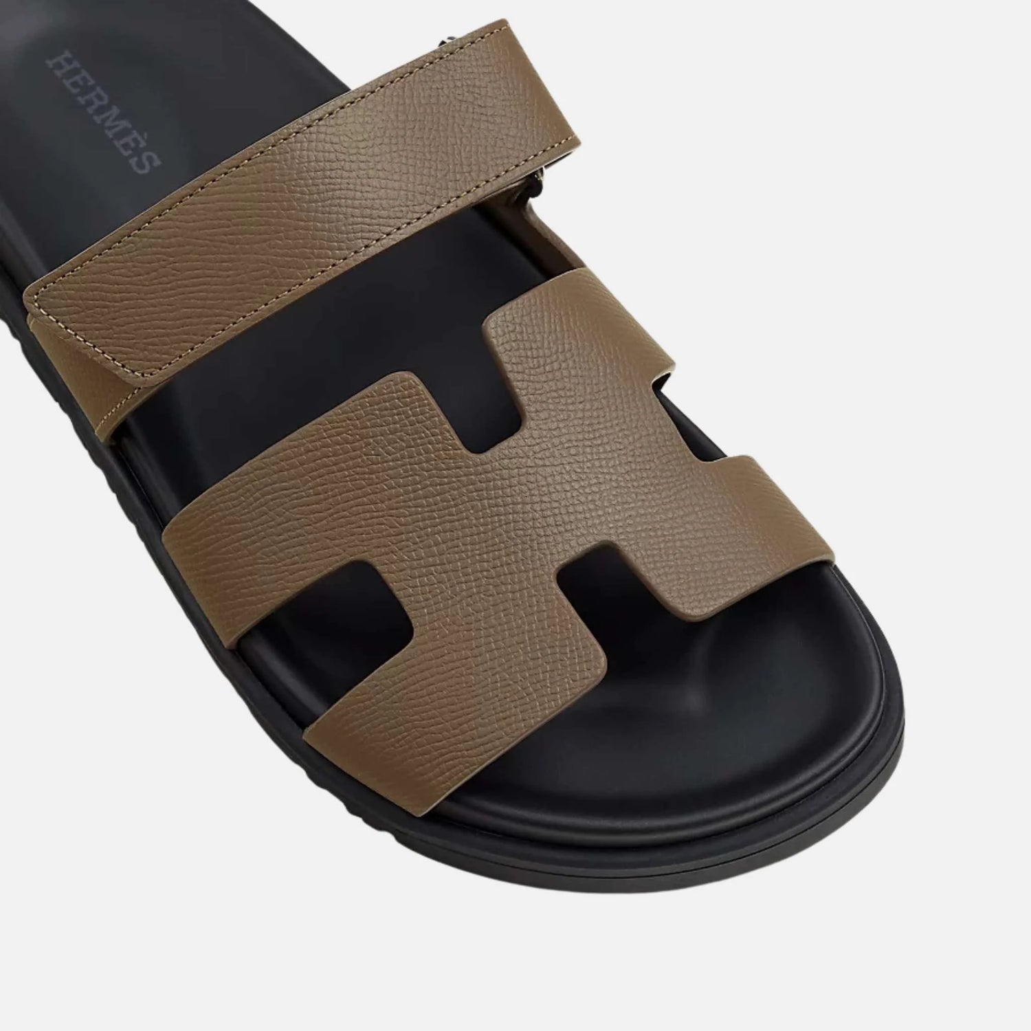 Hermes Chypre Sandal Epsom Women, Etoupe, Top