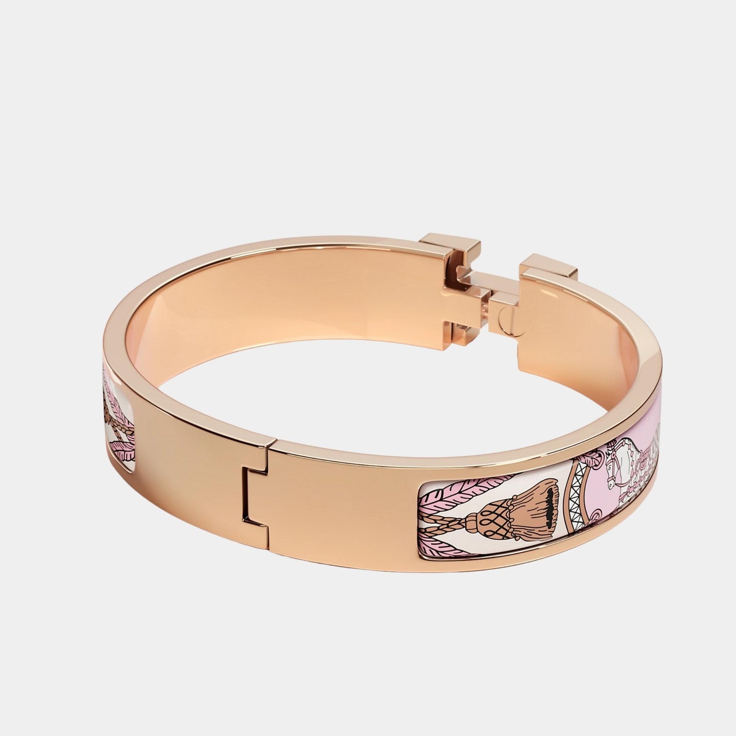 Hermes Clic H Grand Apparat Bracelet Rose Gold Plated, Back