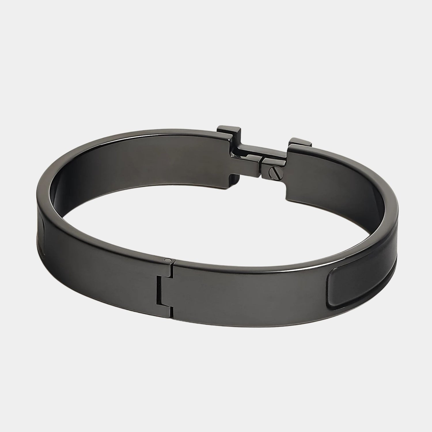 Hermes Clic HH So Black Bracelet Matte Enamel, Back