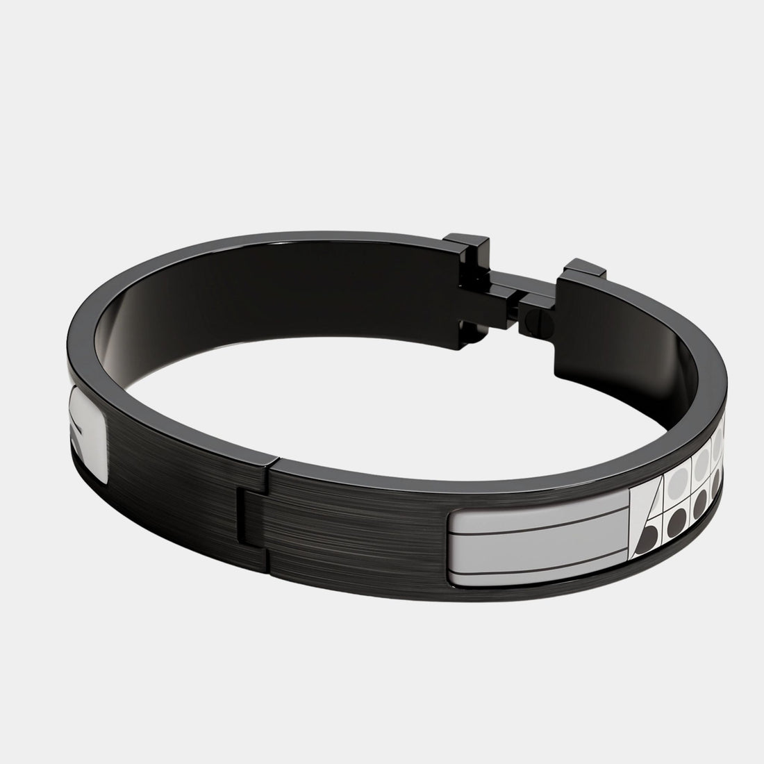 Hermes Clic HH Top Depart Bracelet Palladium Plated, Back