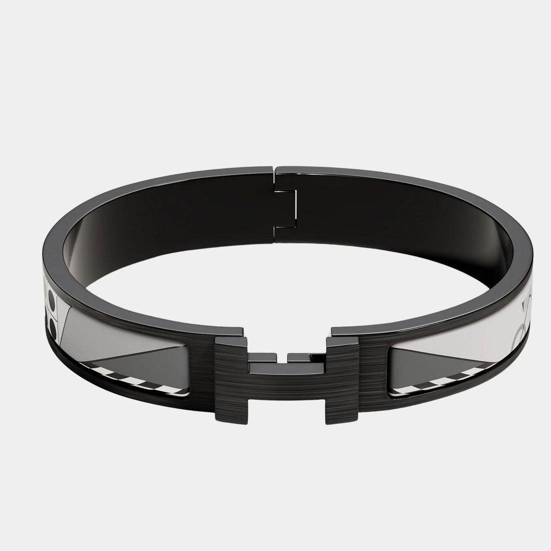 Hermes Clic HH Top Depart Bracelet Palladium Plated, Front