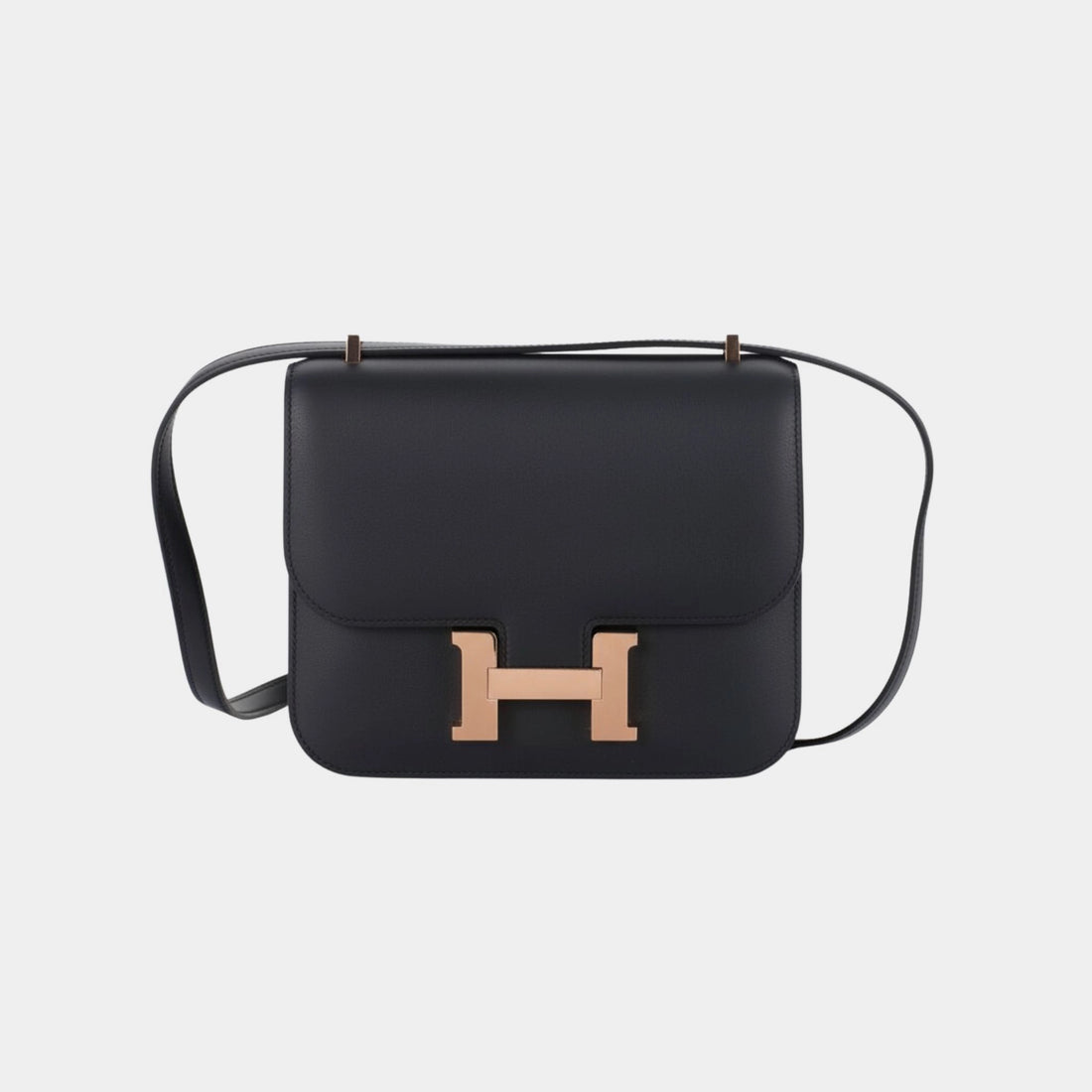 Hermes Constance 18 Swift Bleu Indigo RGHW, Front