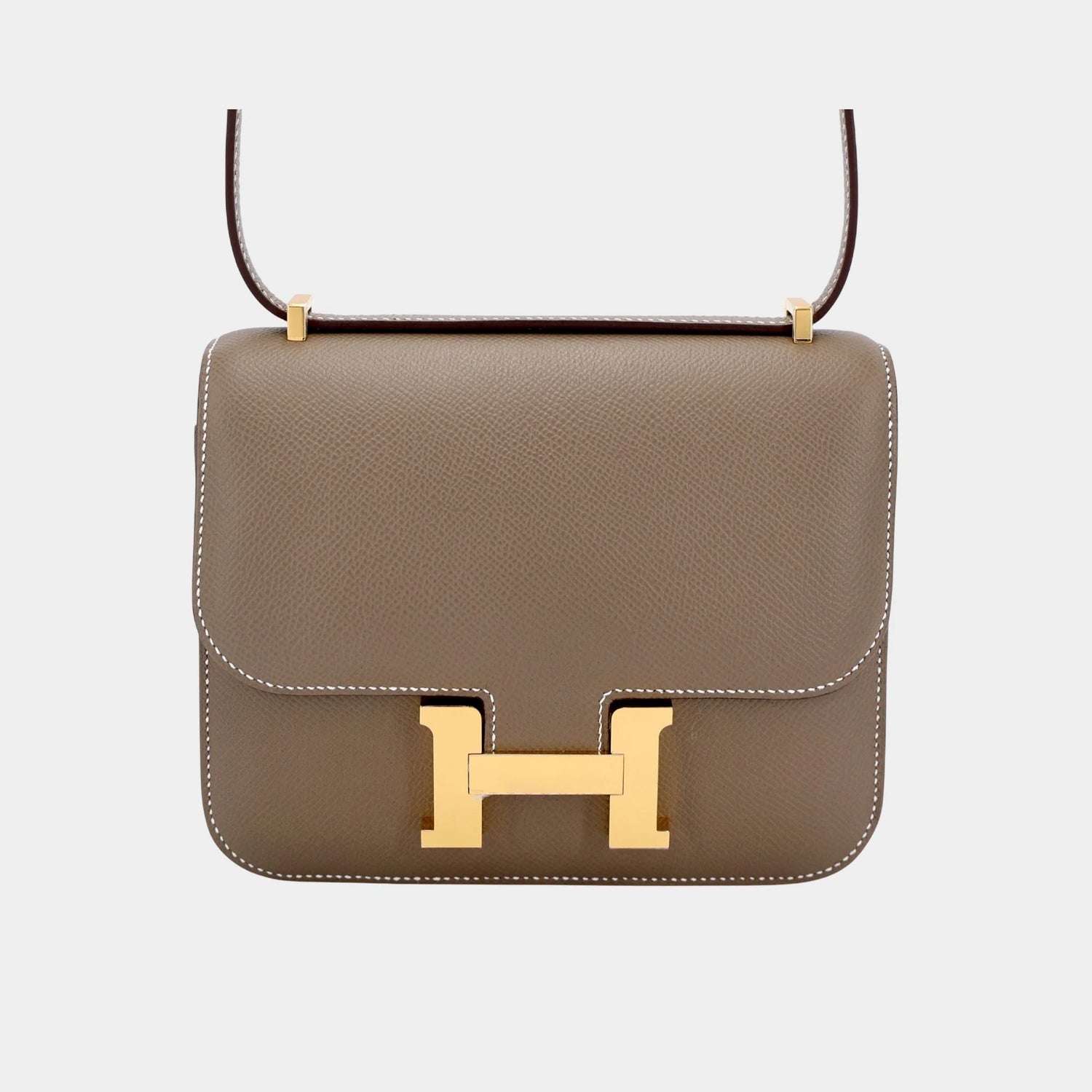 Hermes Constance Mini Epsom Etoupe GHW, Front