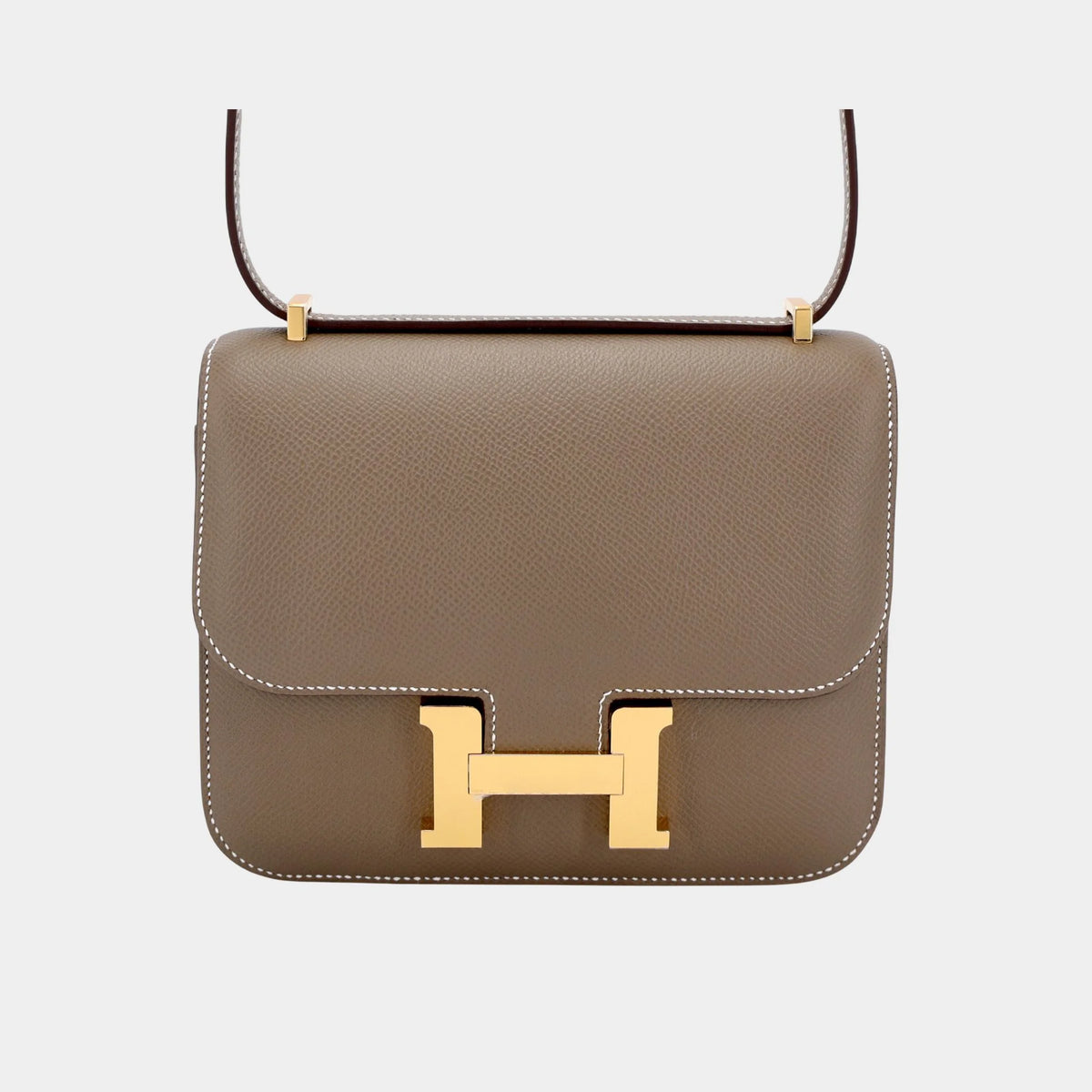 Constance Mini Epsom Etoupe GHW