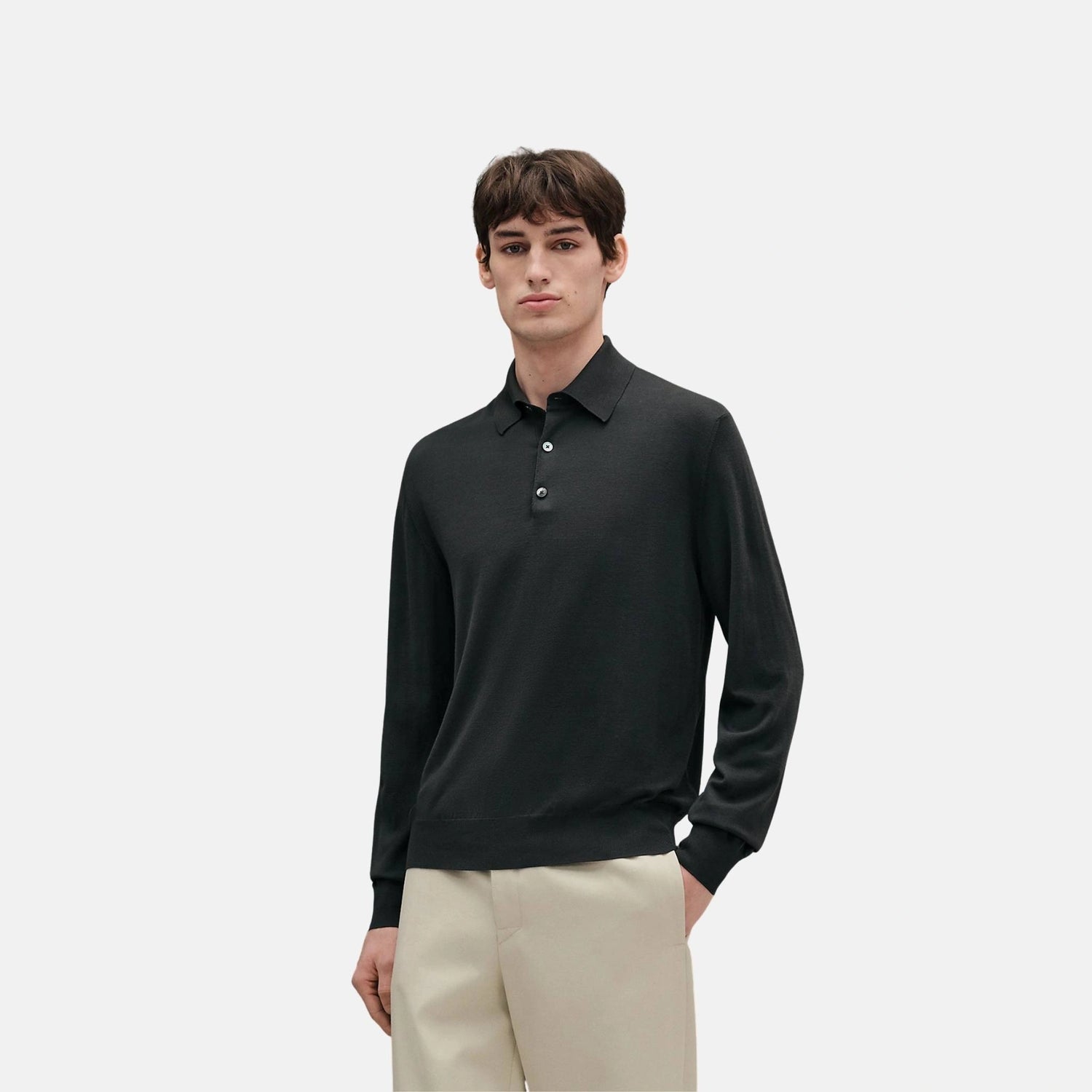 Hermes Detail H Polo Shirt, Front