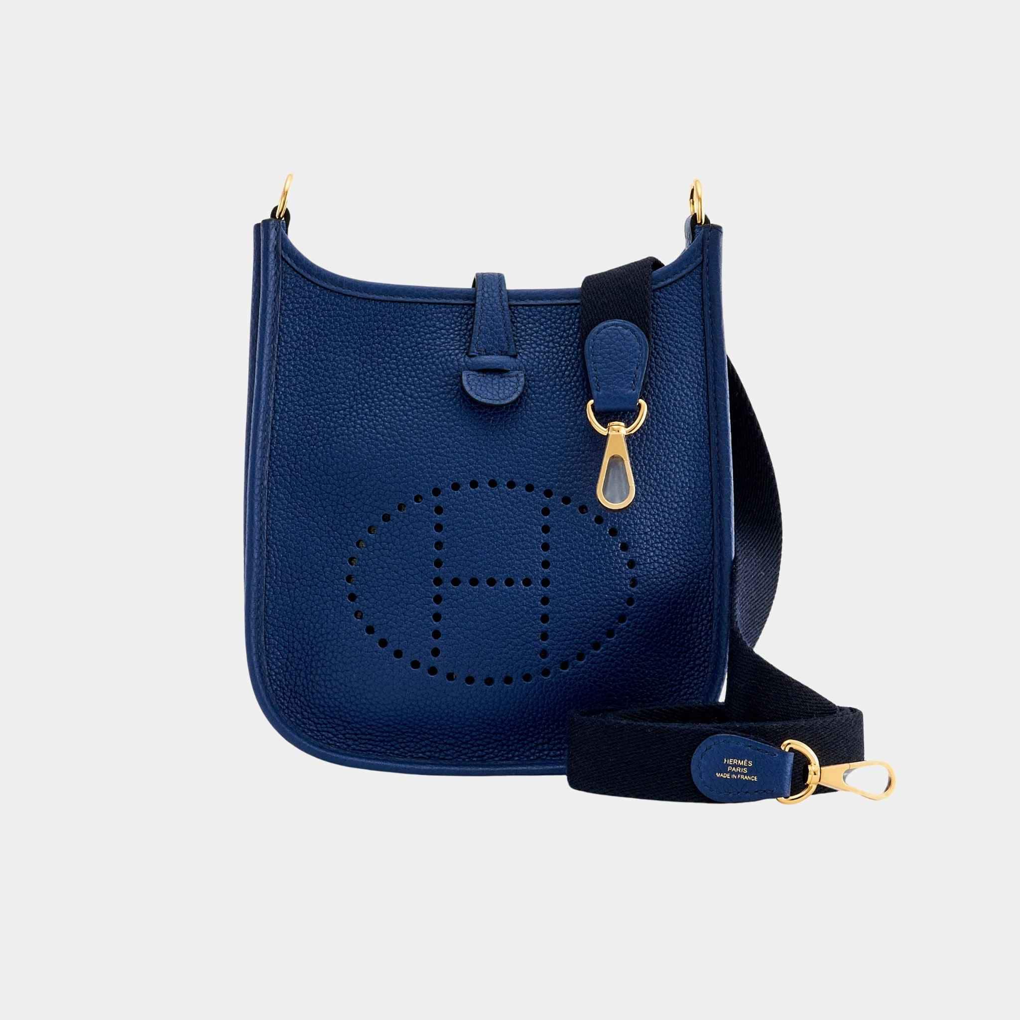Hermes Evelyne 16 Amazone Blue Sapphire, Front