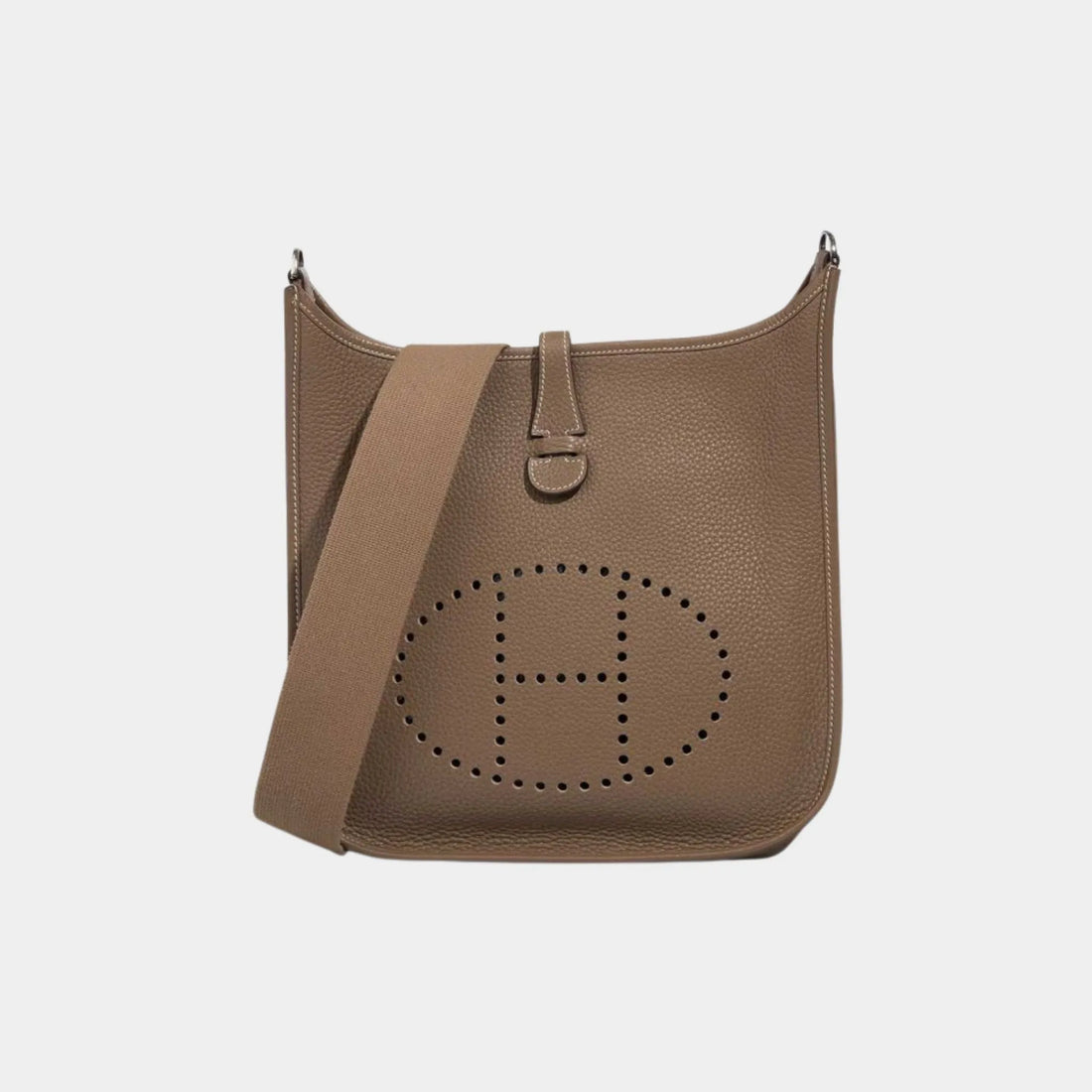Hermes Evelyne 29 Taurillon Clemence Etoupe GHW, Front