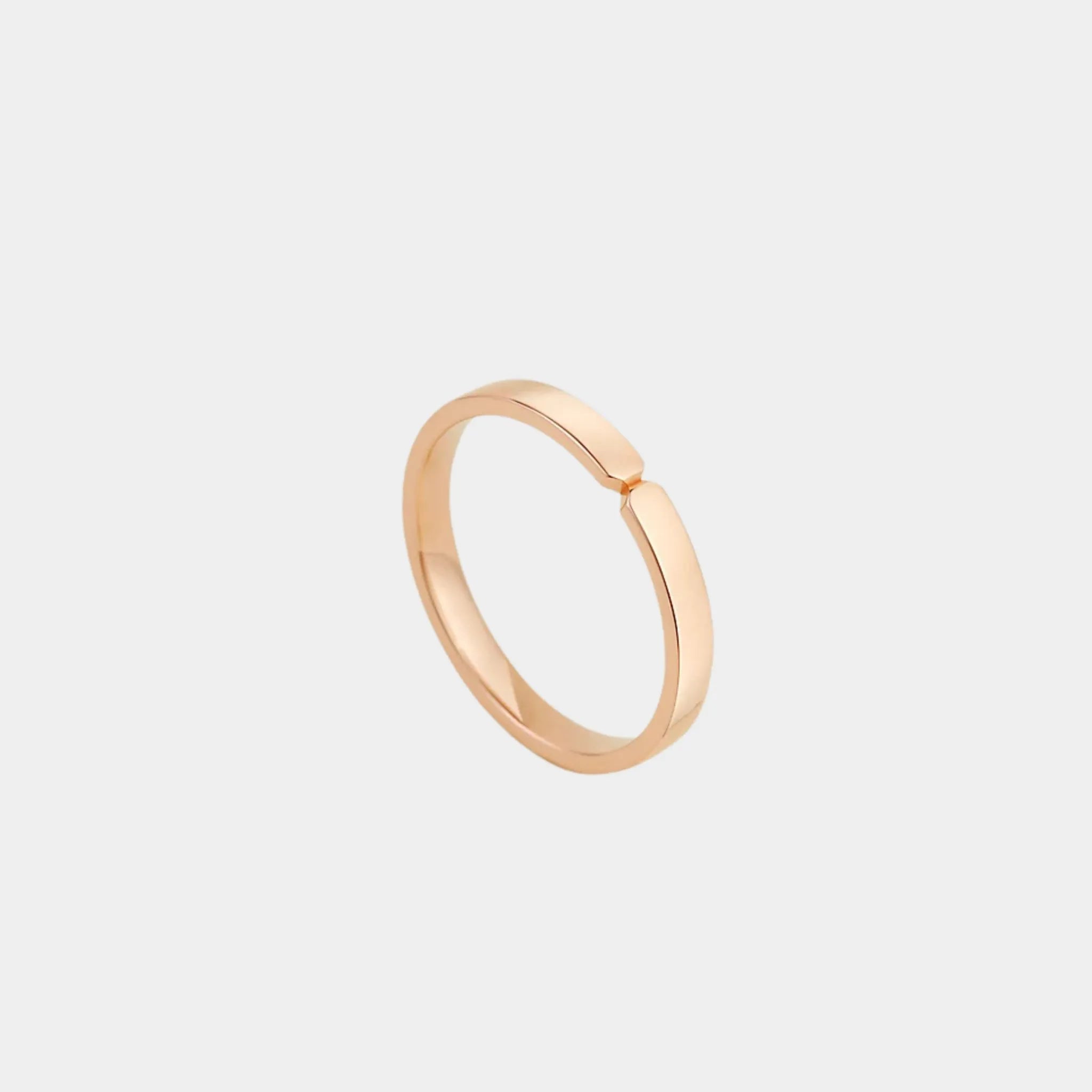 Ever Kelly Wedding Band Small Model Rose Gold, Front