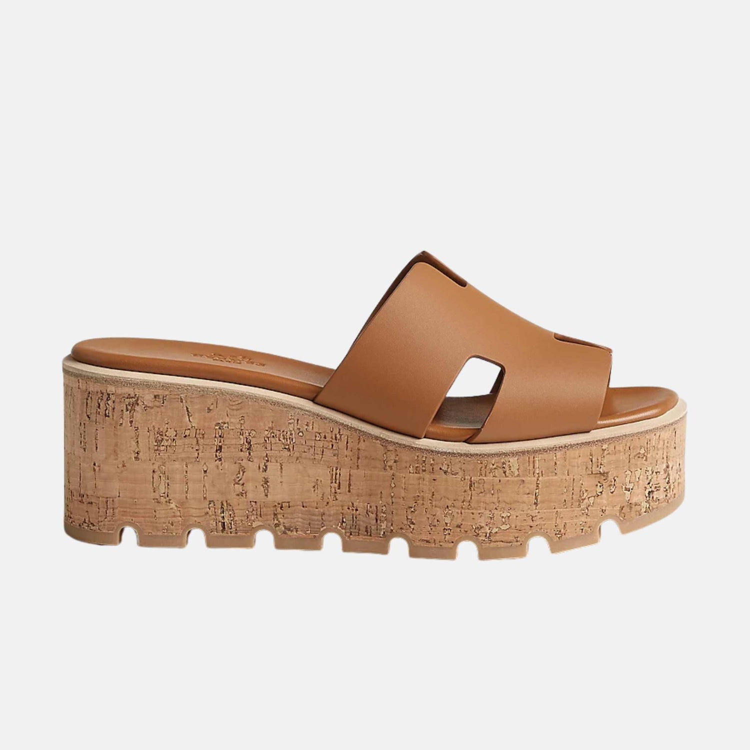 Hermes Eze 30 Sandal Calfskin, Naturel, Side