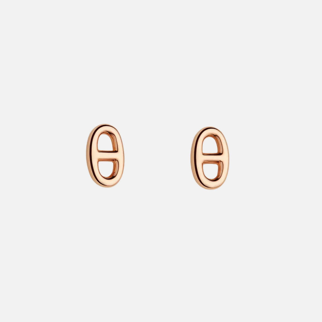 Hermes Farandole Earrings Very Small Model Rose Gold, Front