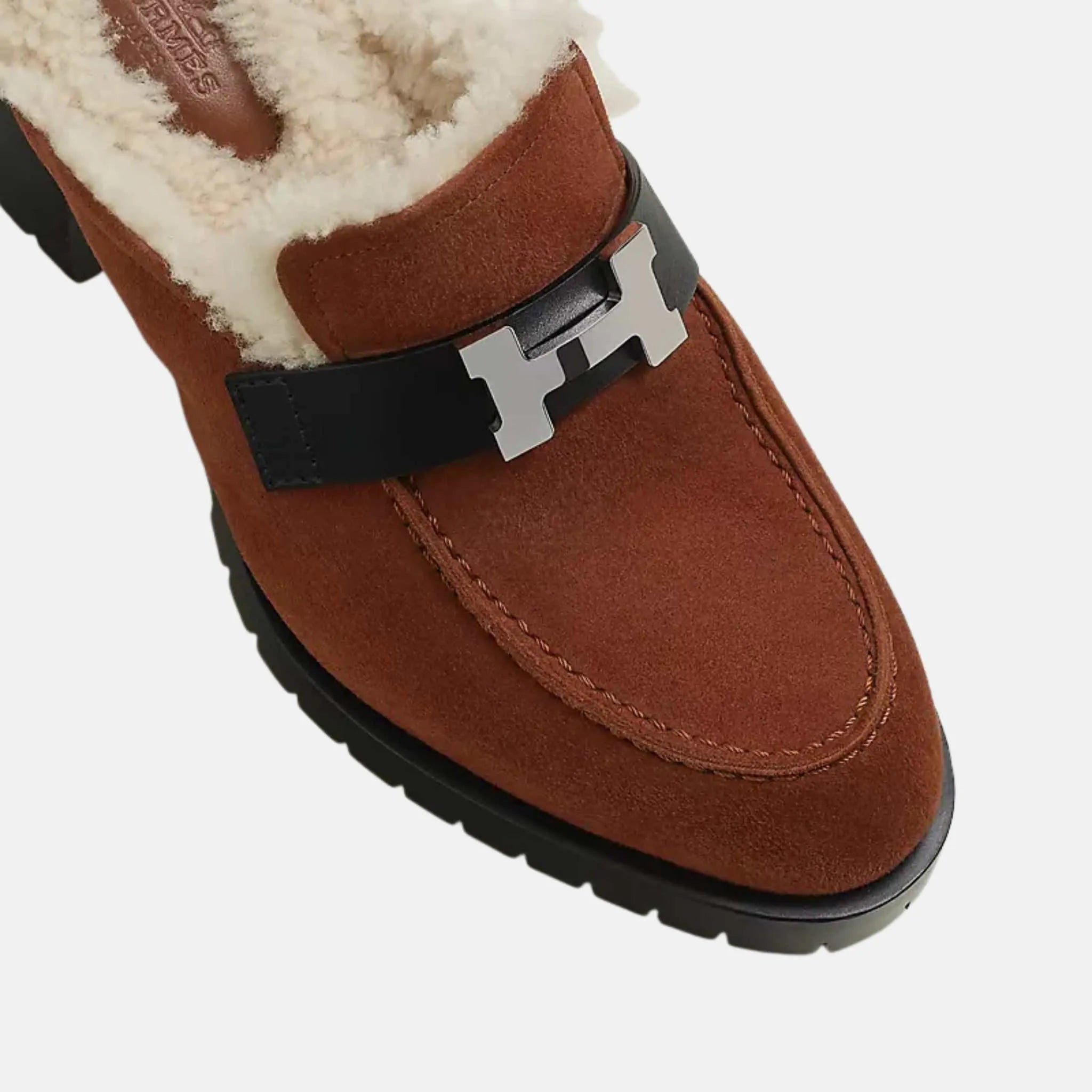 Hermes Flore 60 mule, Top Closeup