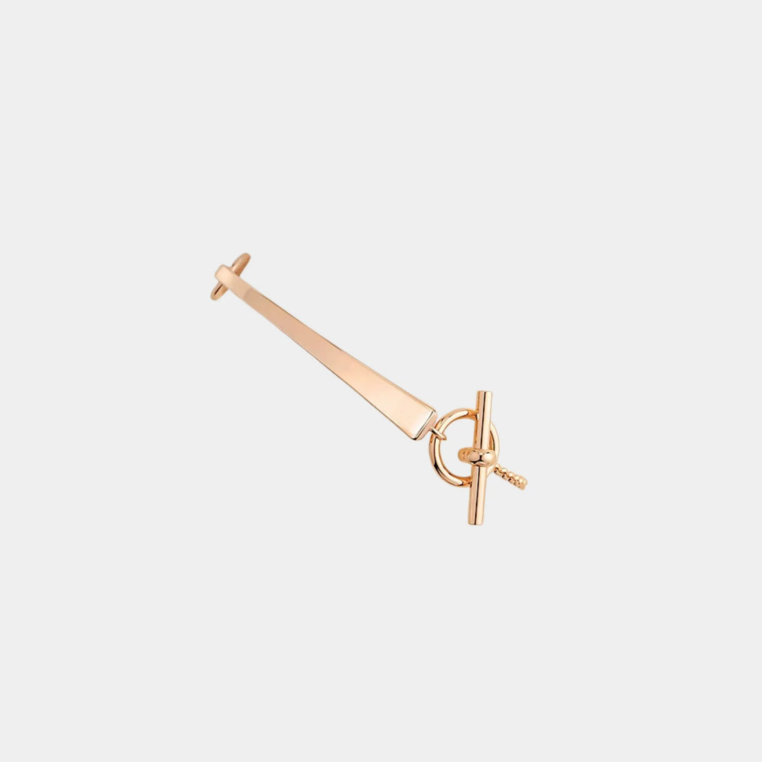 Hermes Forge Nail Bracelet Rose Gold , Front
