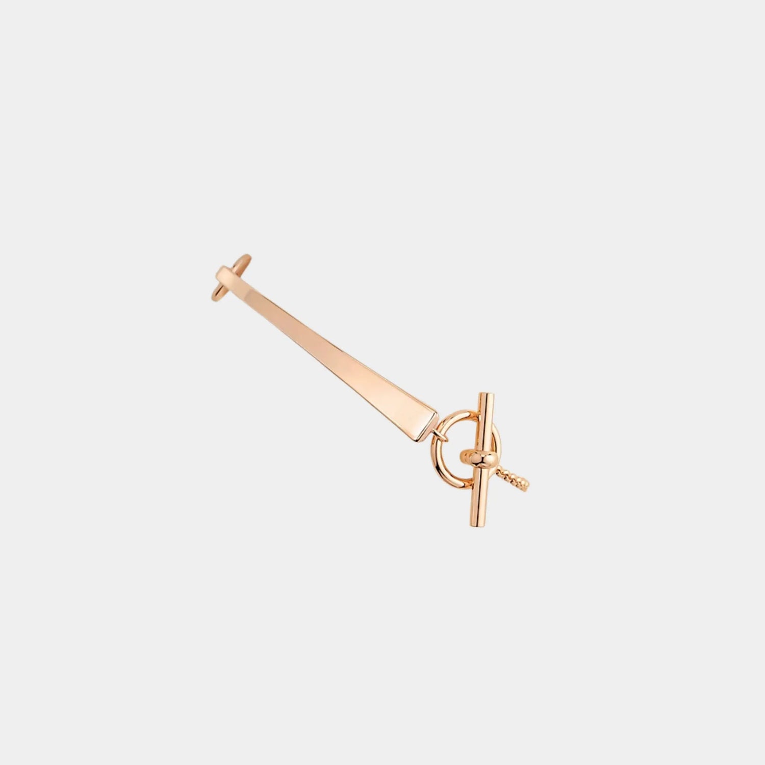 Hermes Forge Nail Bracelet Rose Gold , Front