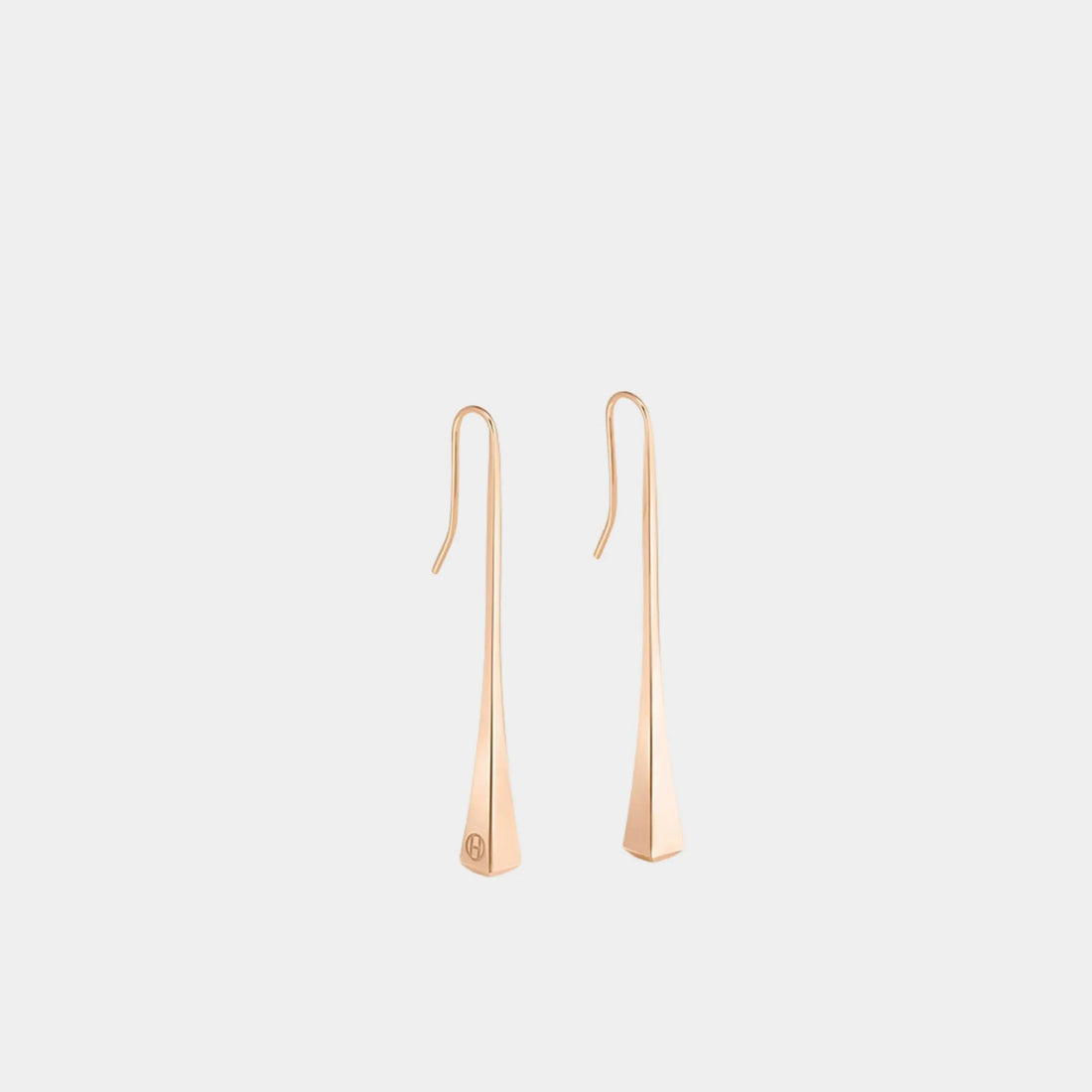 Hermes Forge Stud Earrings Rose Gold, Front