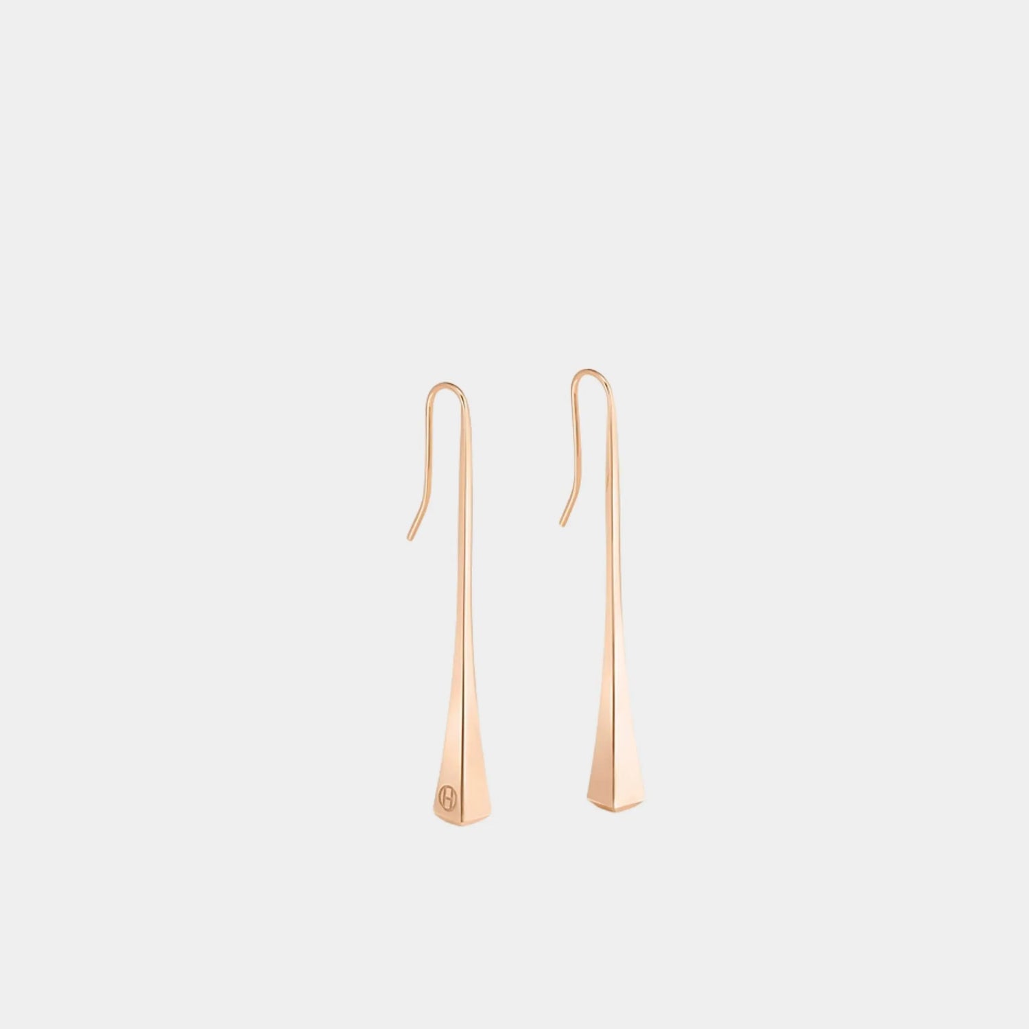Hermes Forge Stud Earrings Rose Gold, Front
