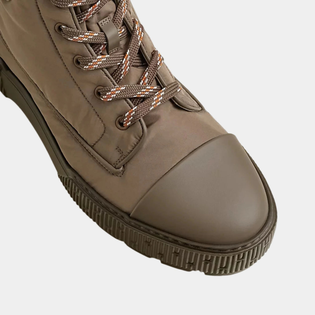 حذاء كاحل Hermes Fresh، كاكي، من الأعلى