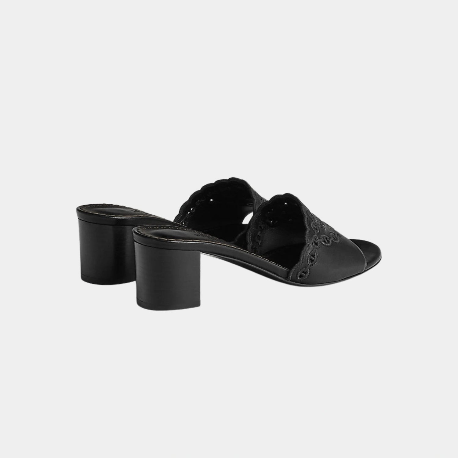 Hermes Gwladys 45 Sandal Nappa Leather, Noir, Back
