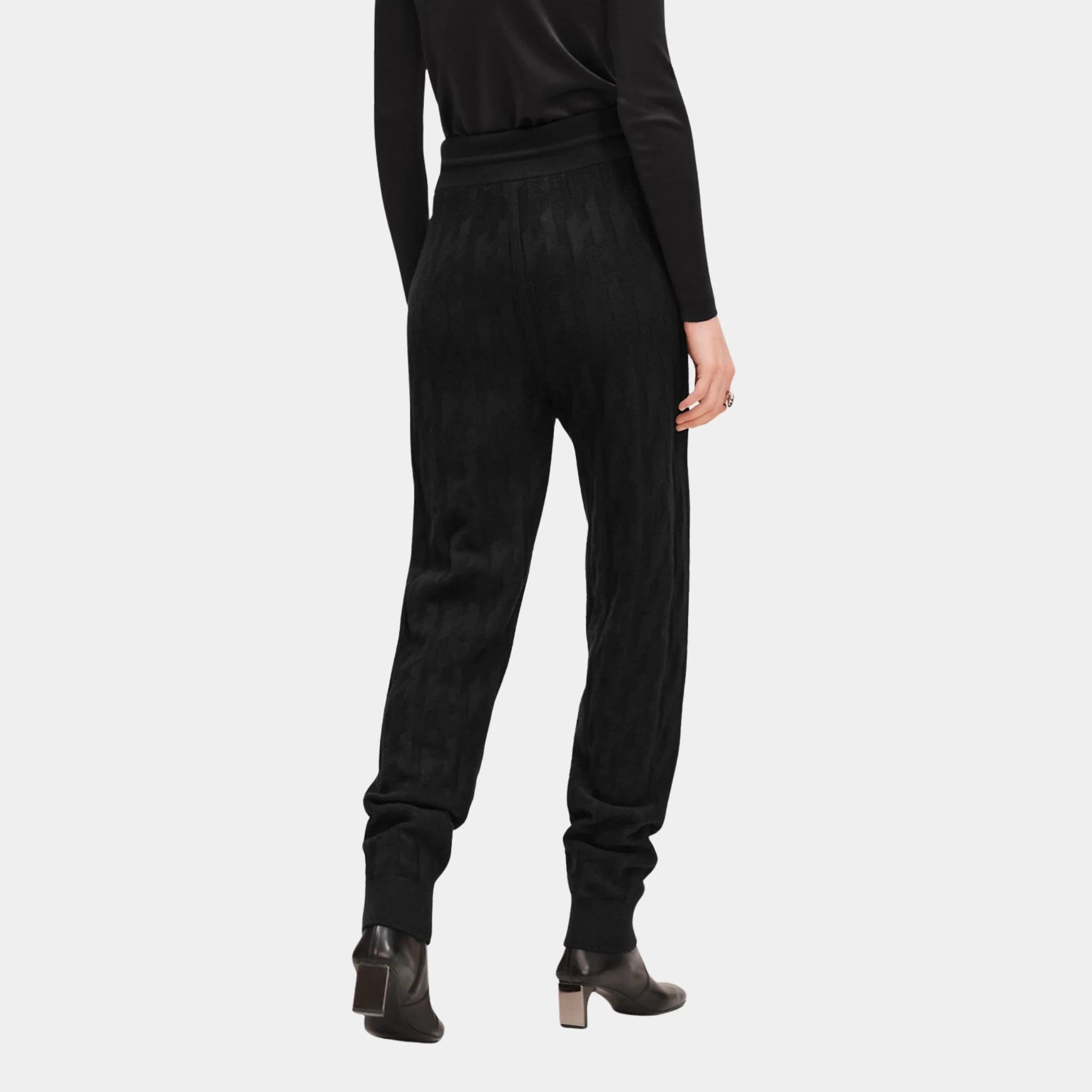 Hermes H Jogging Pants in Plain Wool, Noir, Back
