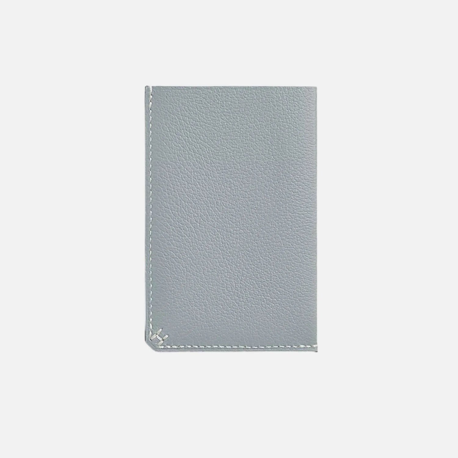 Hermes H Sellier Card Holder Evercolor Calfskin, Bleu Glacier, Front