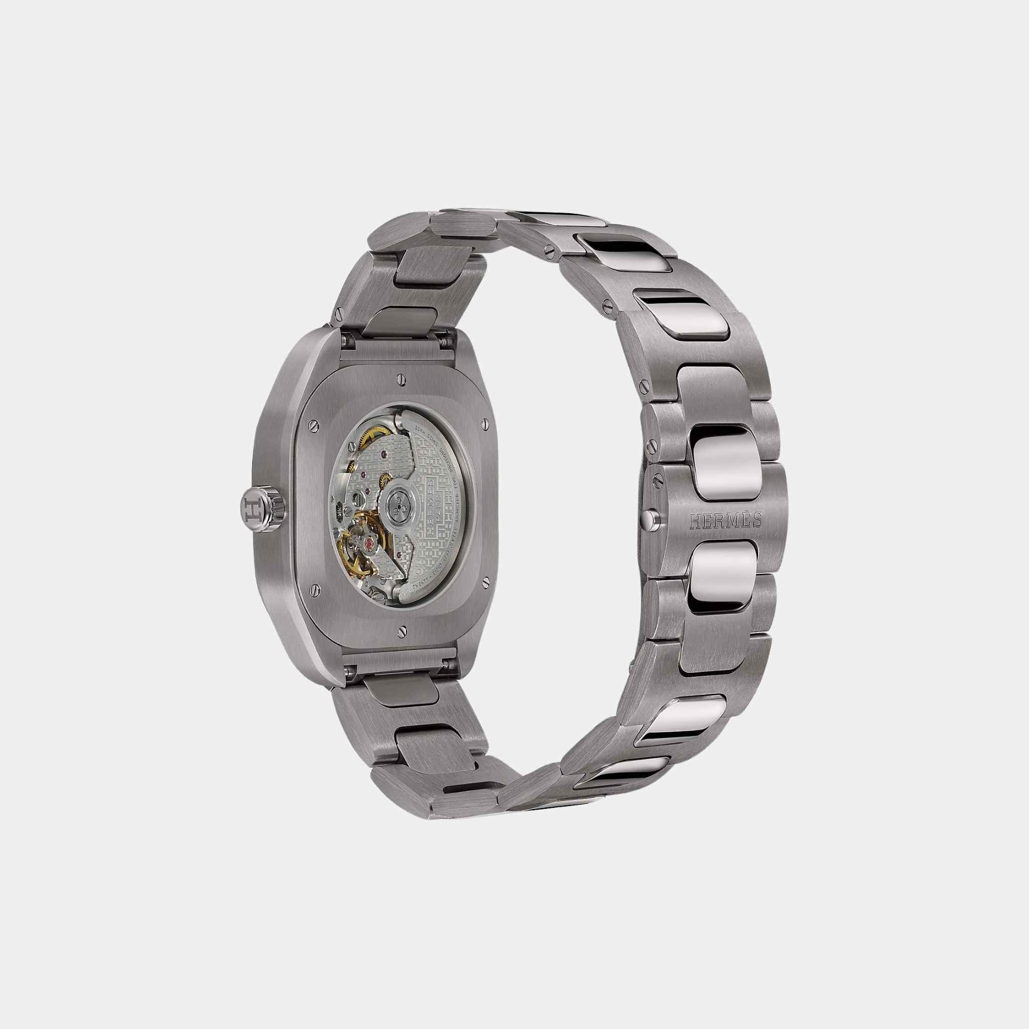 Hermes H08 Watch With Titanium Bracelet, Back