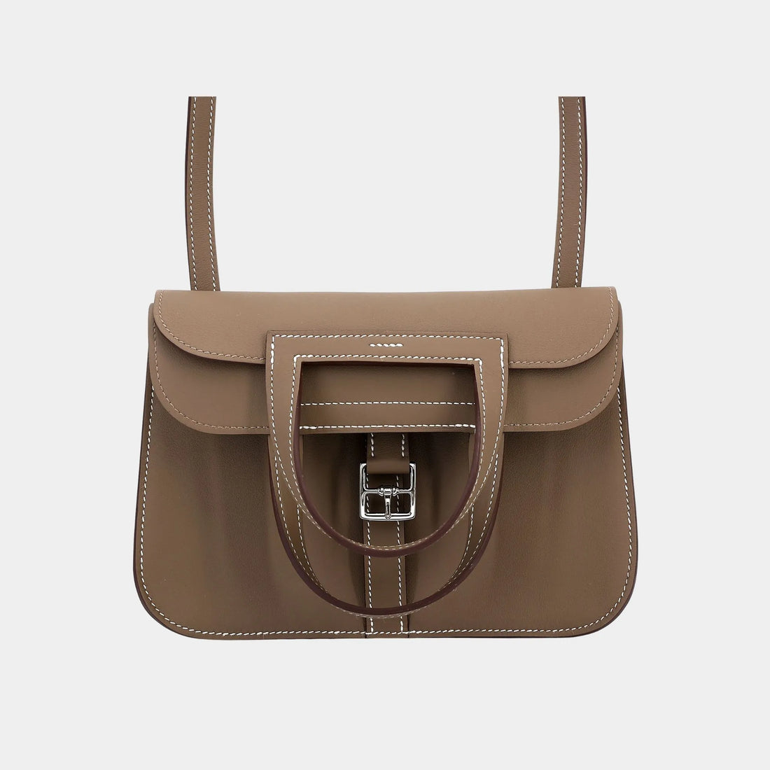 Hermes Halzan Mini Swift Etoupe PHW, Front
